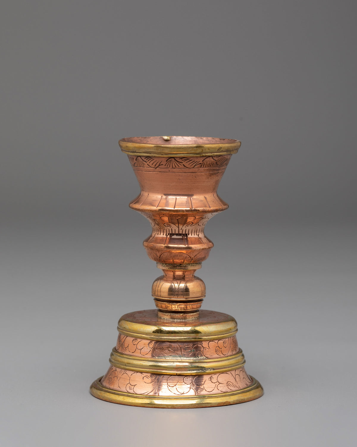 Himalayan Meditation Butter Lamp | Tibetan Buddhist Offering Vessel