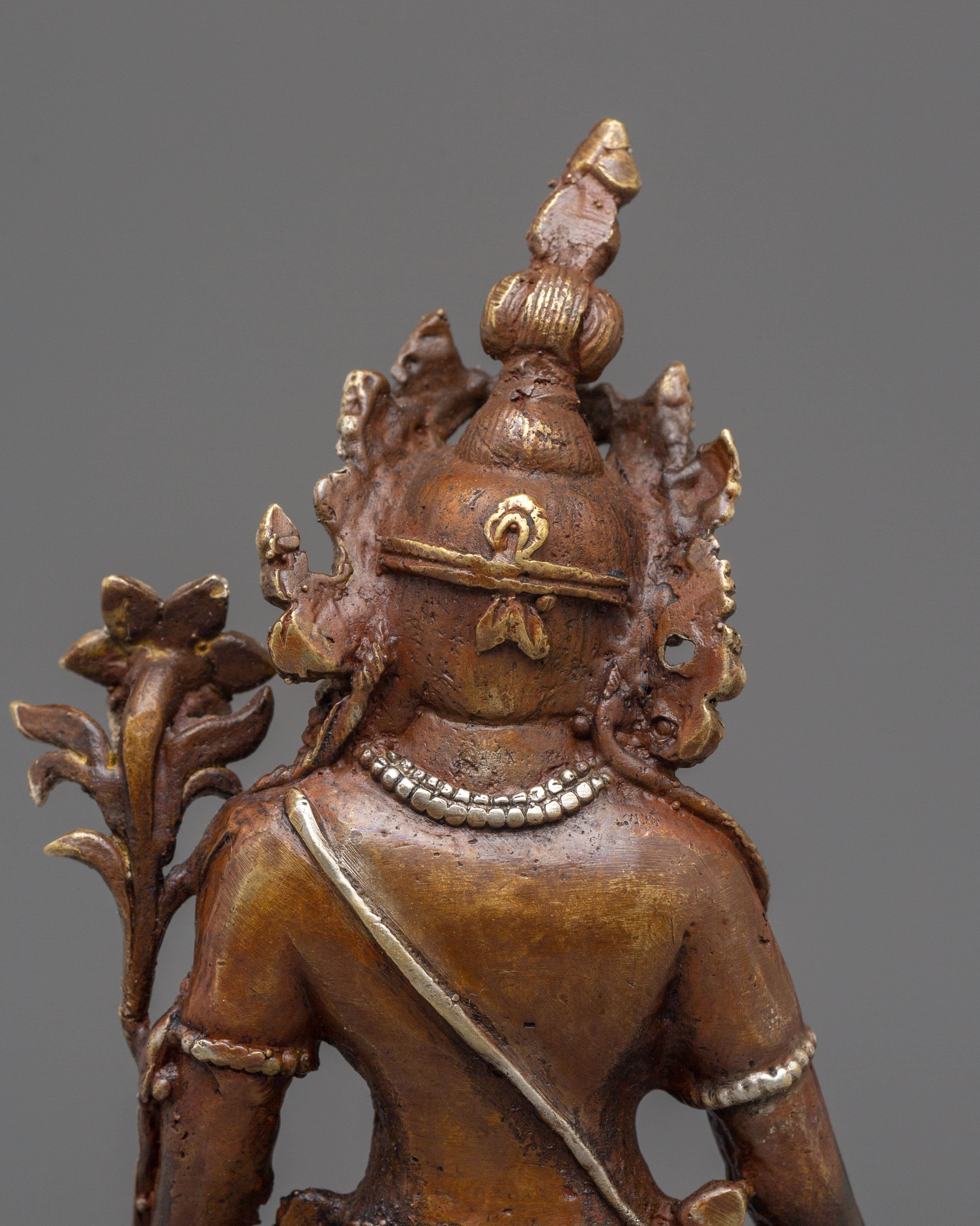Handcrafted Lokeshwor Statue | Oxidized Copper and Silver Plated Art