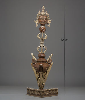 Sacred Phurba Meditation Tool | Tibetan Ritual Dagger with Vajra Designs