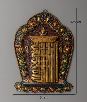 Brass Kala Chakra Wall Hanging | Wheel of Time