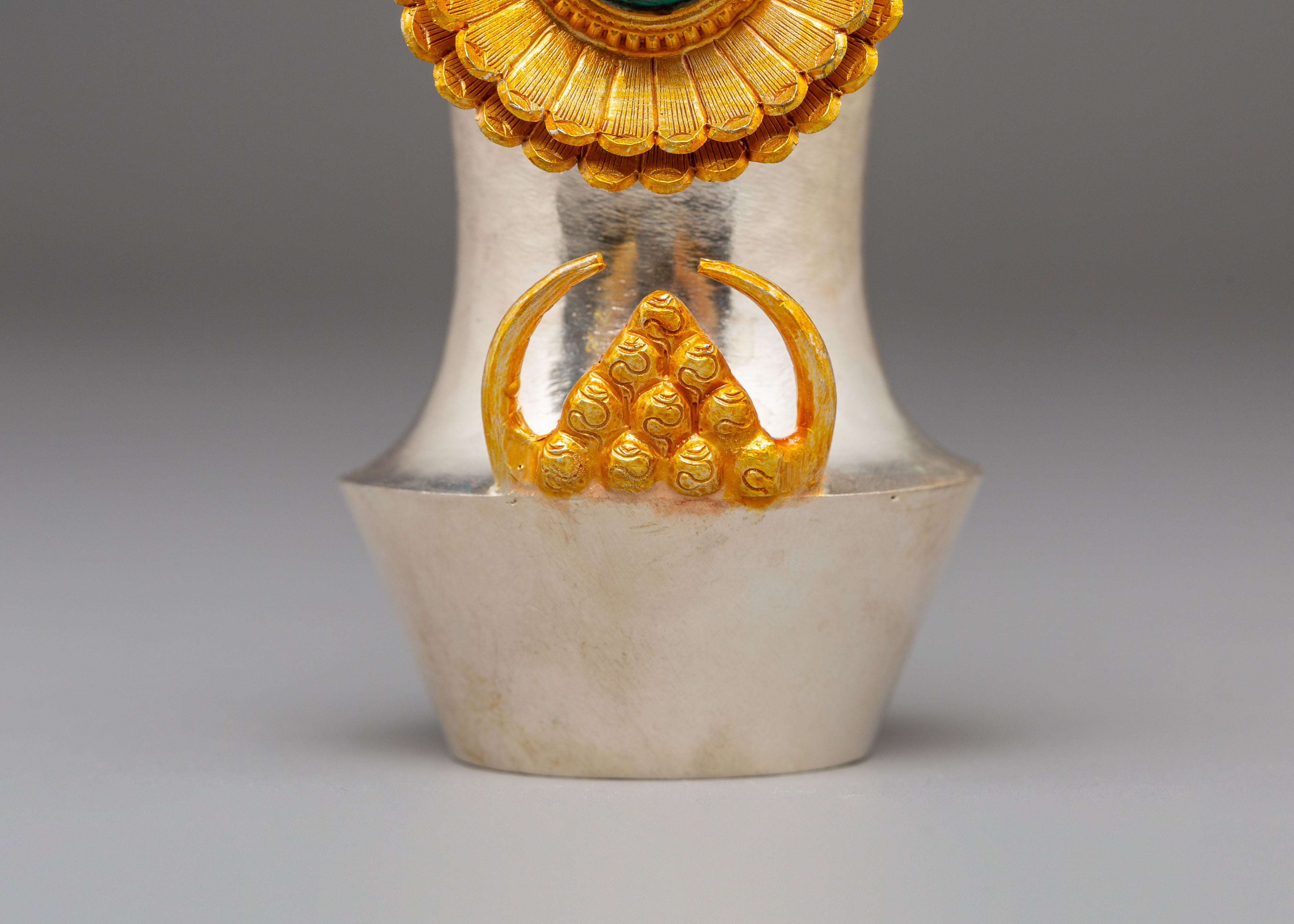 Handcrafted Spiritual Torma | Golden Torma for Ritual Offering