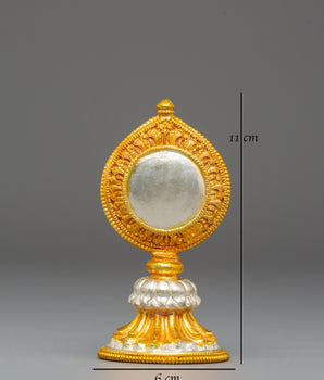 Sacred Golden Mirror | Spiritual Tibetan Mirror