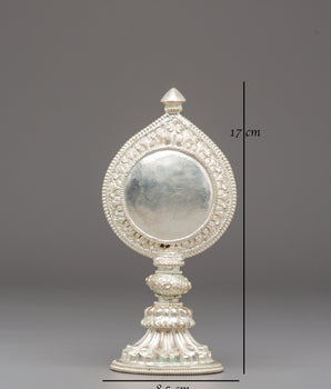Handmade Buddhist Ritual Mirror | Tibetan Sacred Mirror