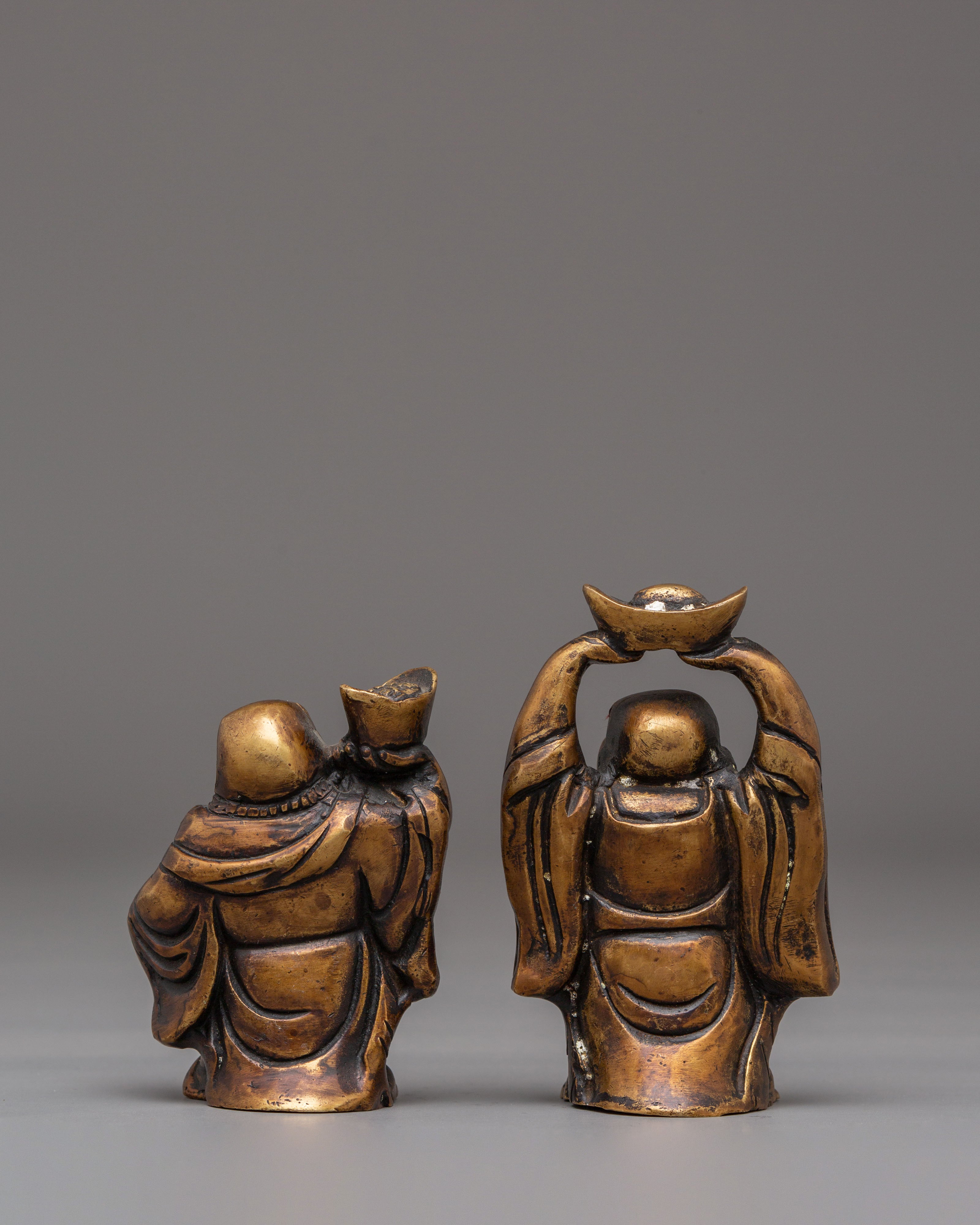 Handcrafted Laughing Buddha Set