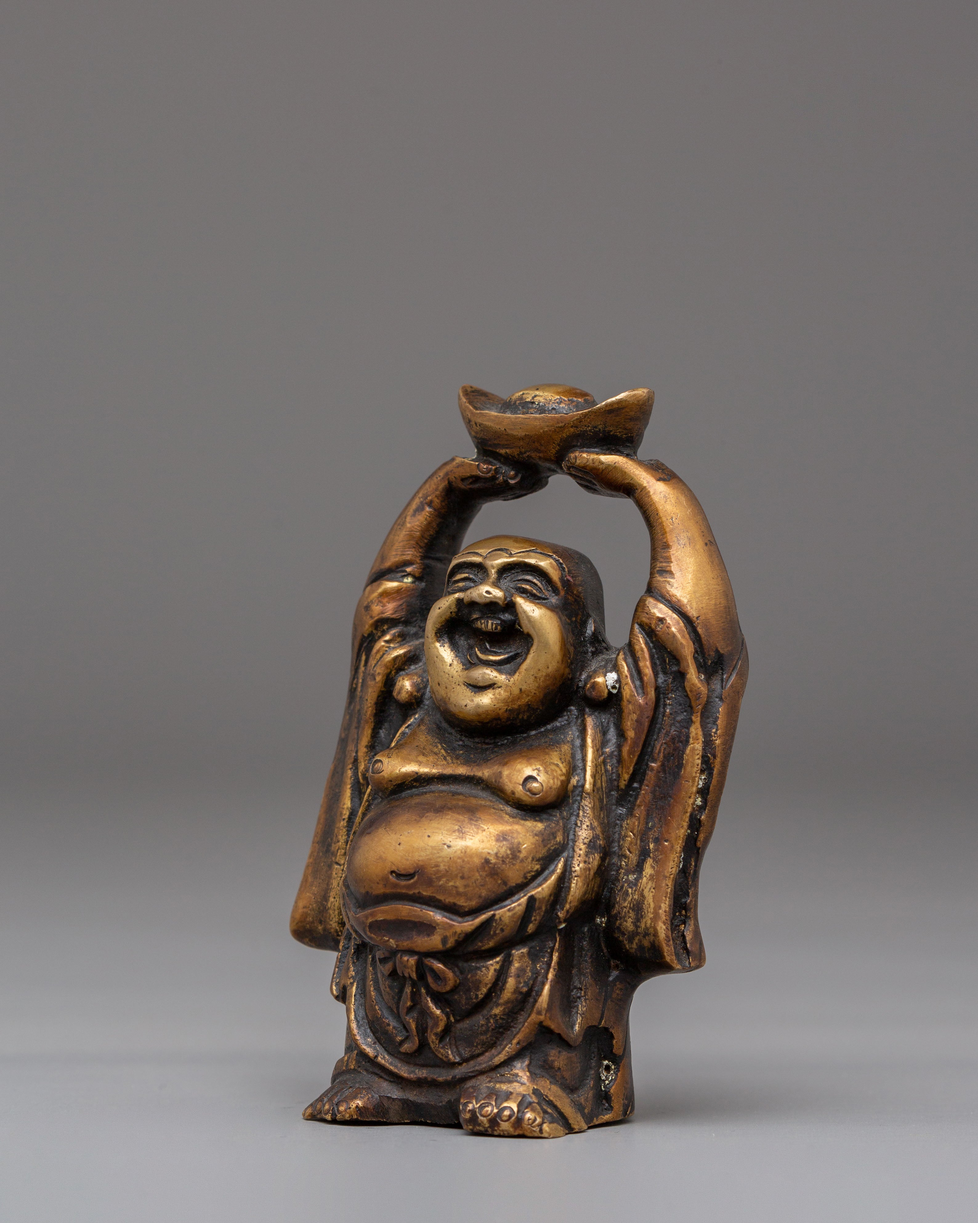 Handcrafted Laughing Buddha Set