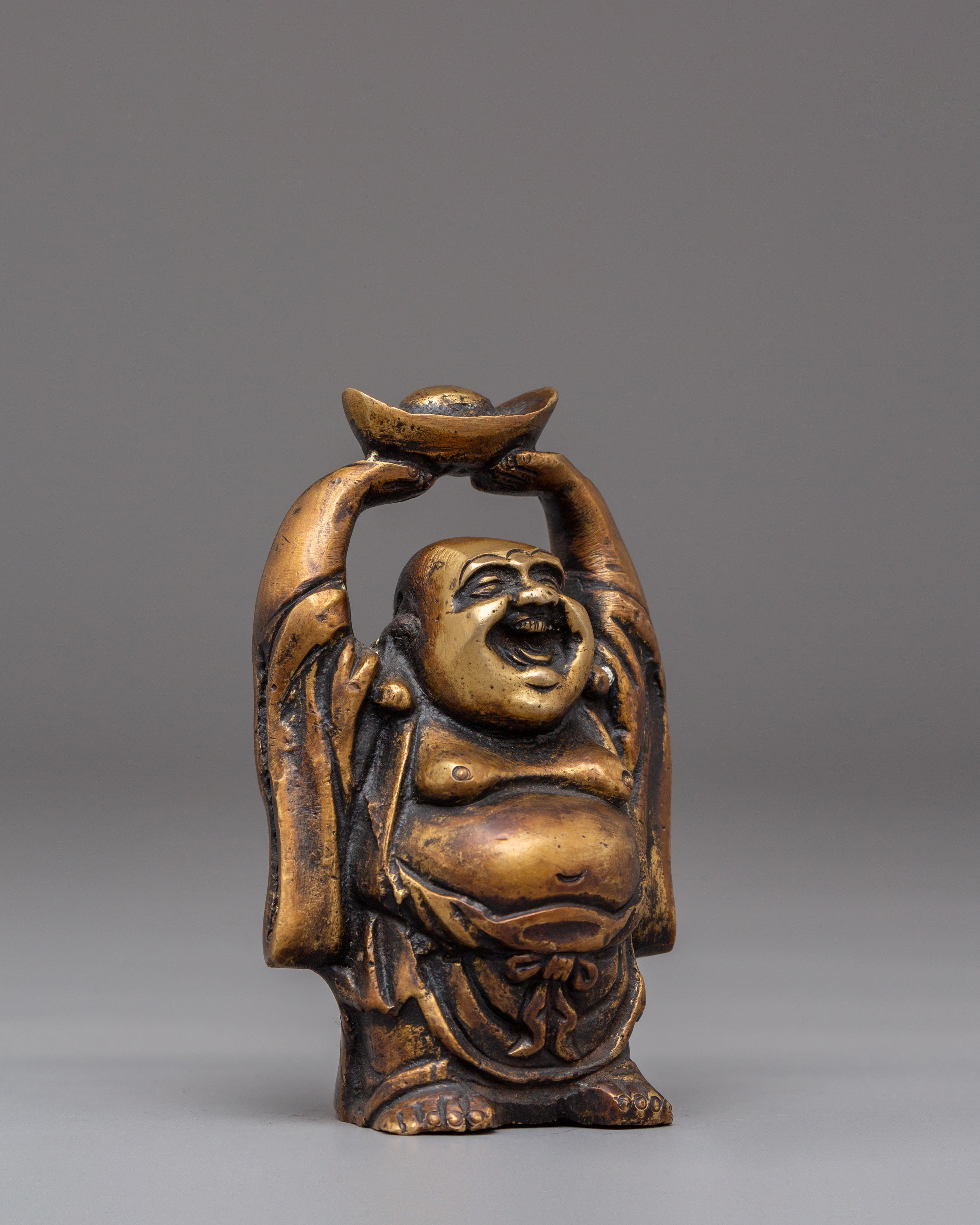 Handcrafted Laughing Buddha Set