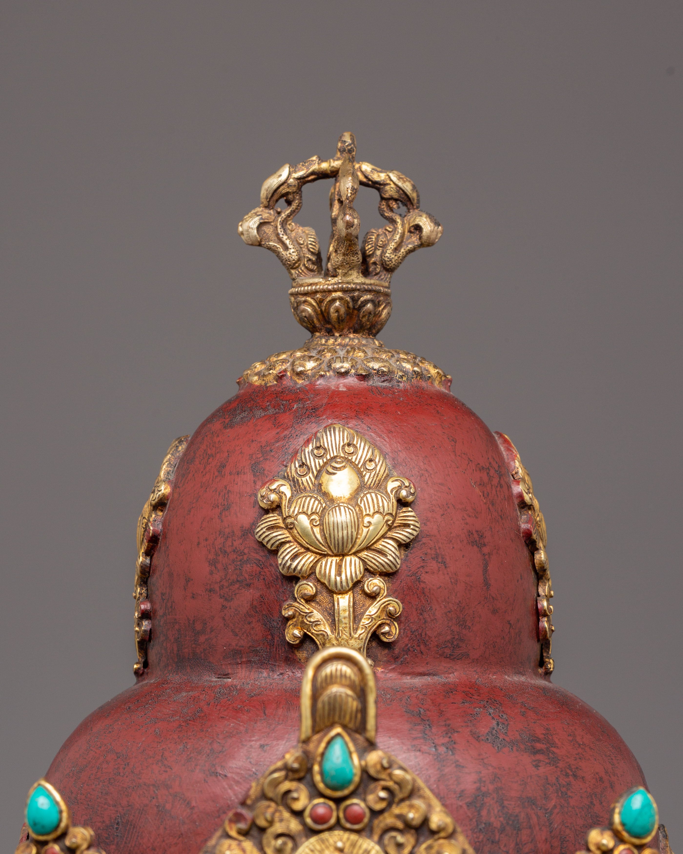 Handcrafted Crown | Gold Plated Ritual Crown for Altar Decor