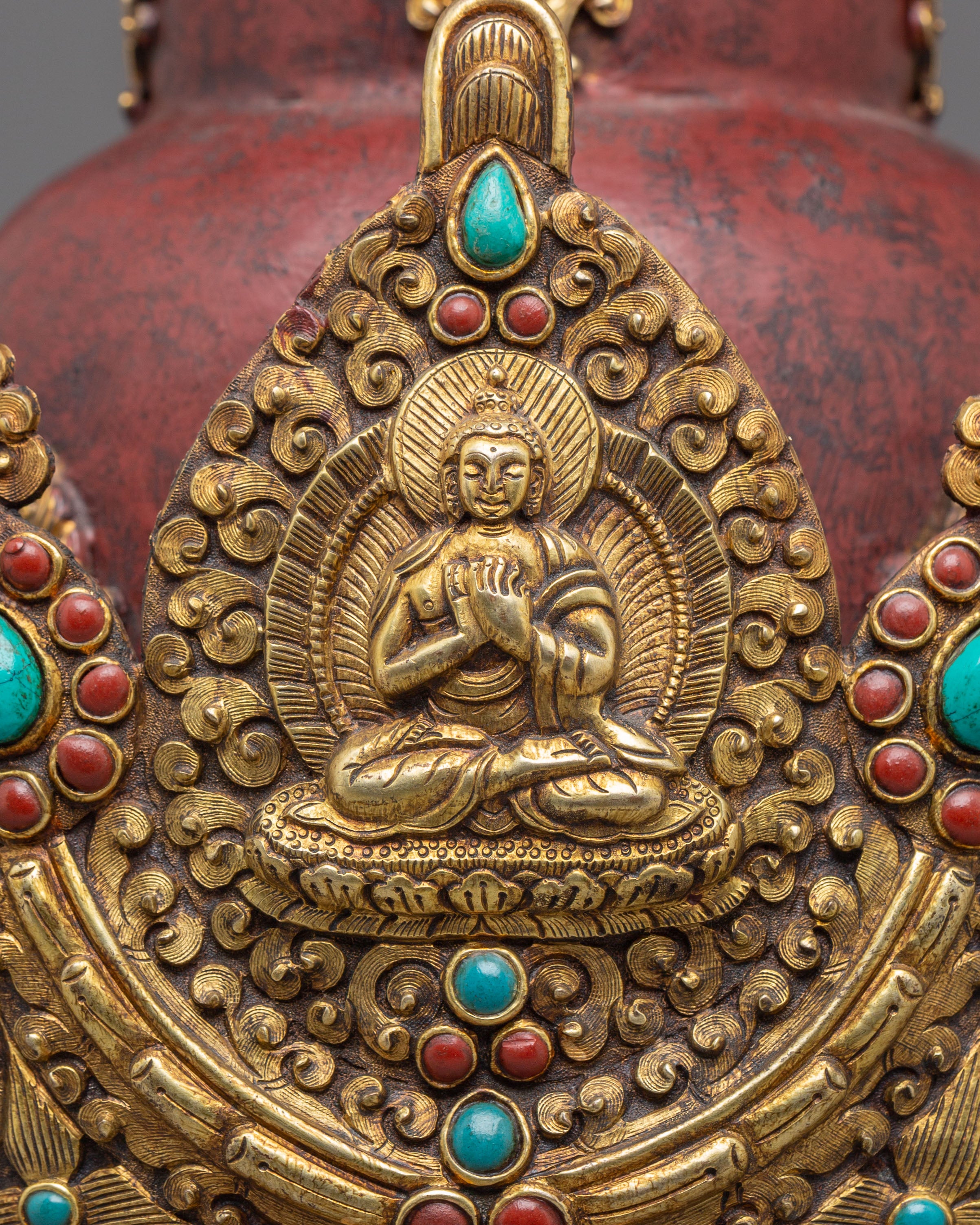 Handcrafted Crown | Gold Plated Ritual Crown for Altar Decor