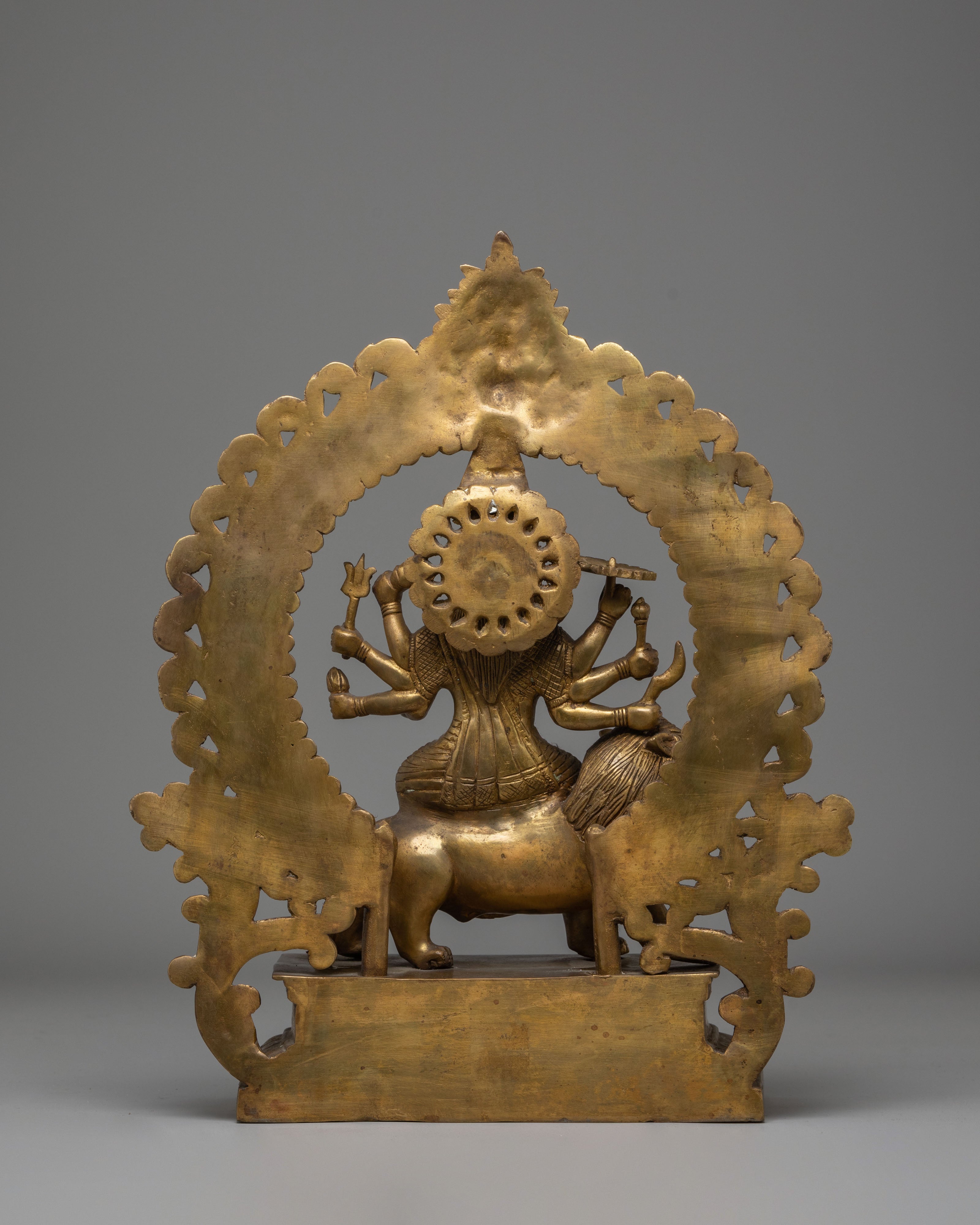 Handcrafted Durga Bronze Statue | Hindu Goddess Durga Sculpture