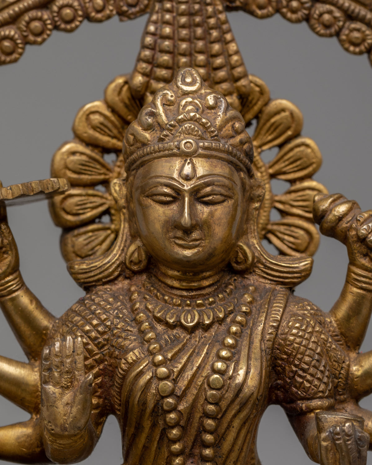 Handcrafted Durga Bronze Statue | Hindu Goddess Durga Sculpture