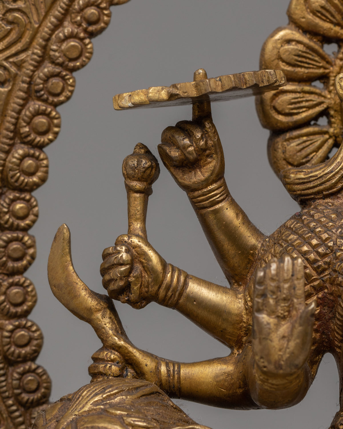 Handcrafted Durga Bronze Statue | Hindu Goddess Durga Sculpture