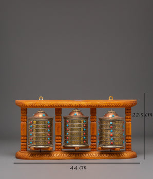 Buddhist Prayer Wheel for Rituals | Tibetan Prayer Wheel for Meditation