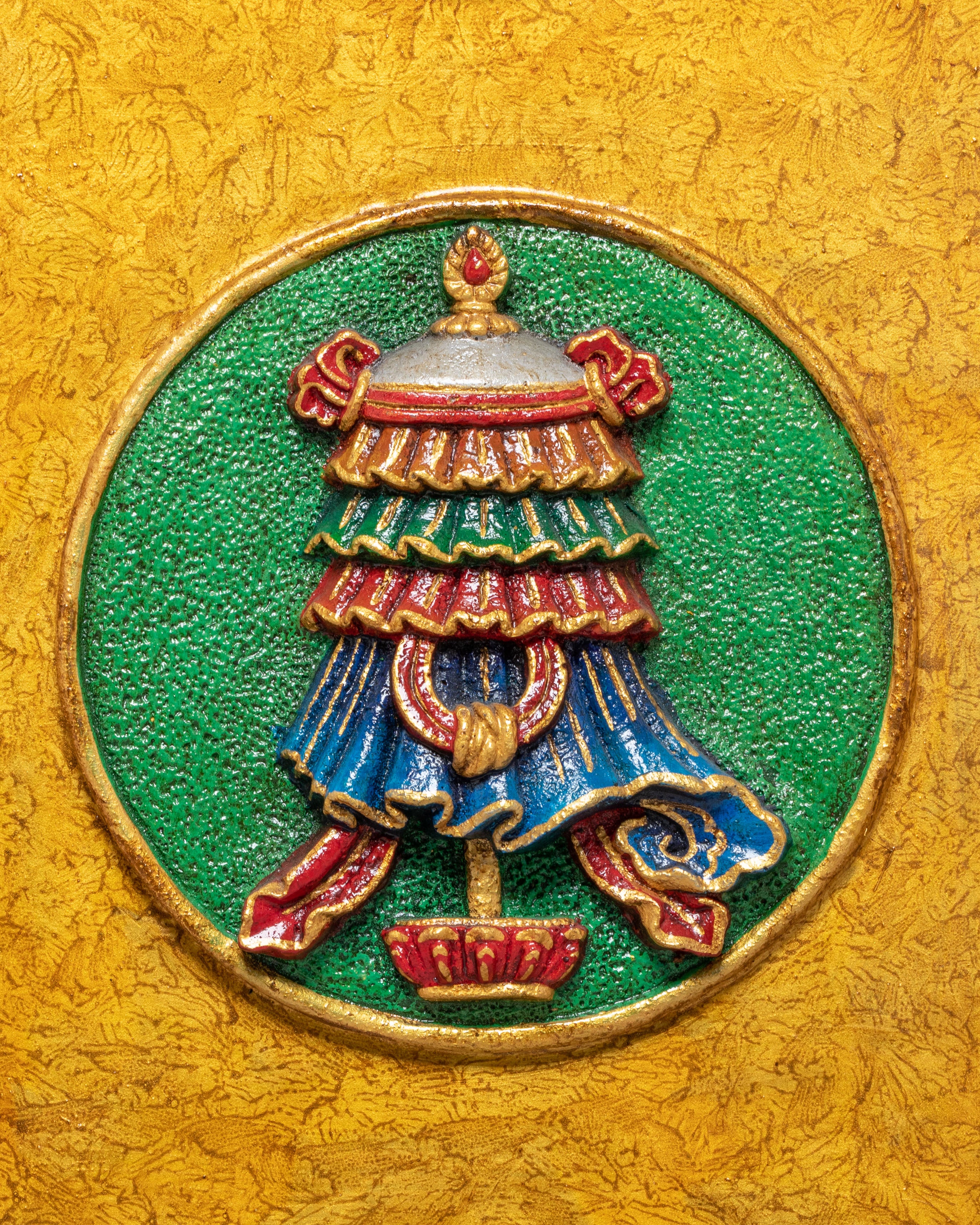 Sacred Eight Auspicious Symbol Wall Hanging | Buddhist Art Decor