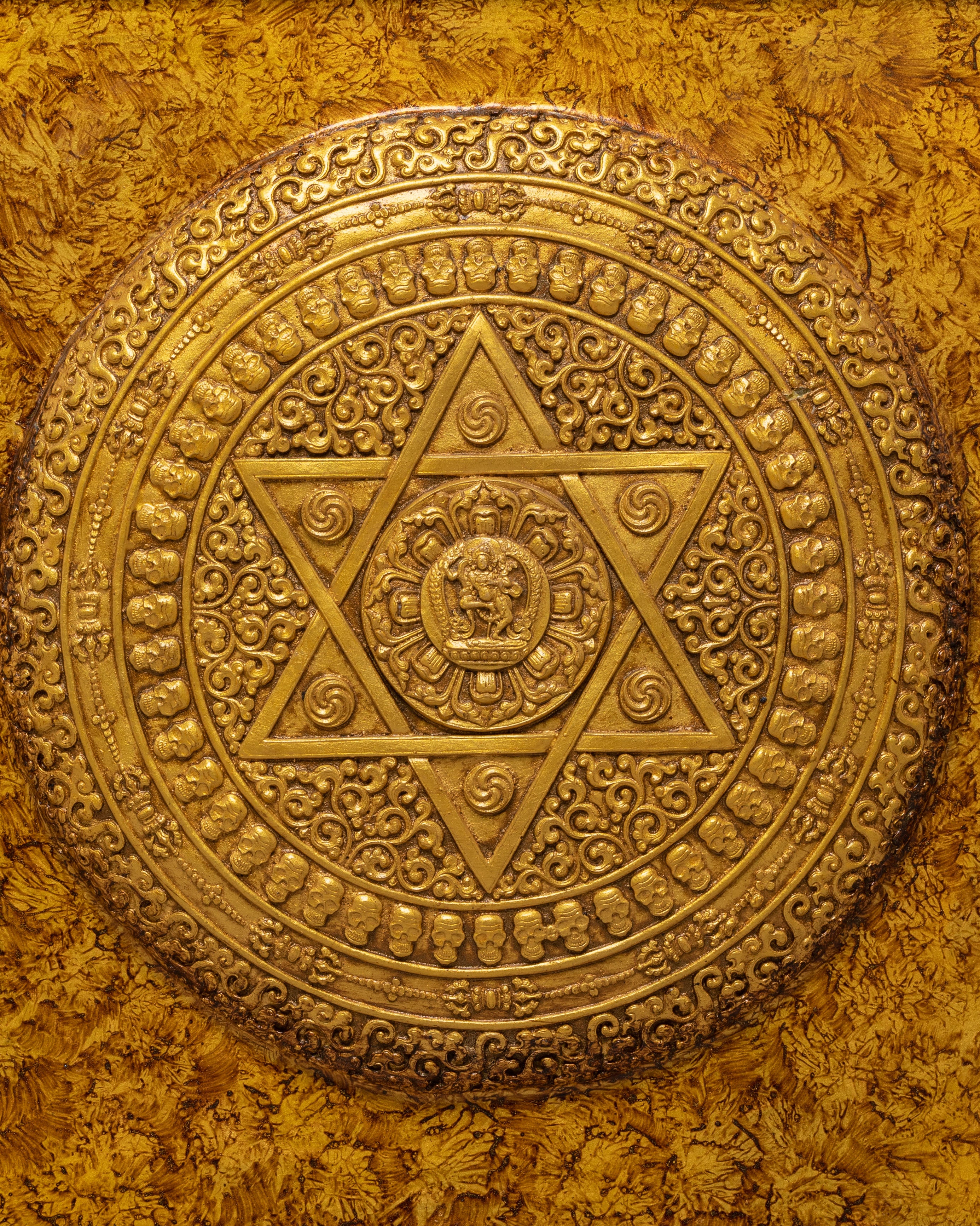 Tibetan Handcrafted Sacred Mandala Wall Hanging | Symbol of Peace