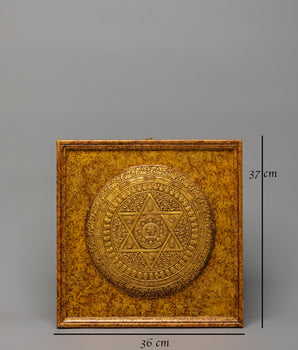 Tibetan Handcrafted Sacred Mandala Wall Hanging | Symbol of Peace