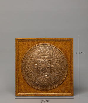 Handmade Chakra Sambhara Wall Hanging | Wheel of Bliss