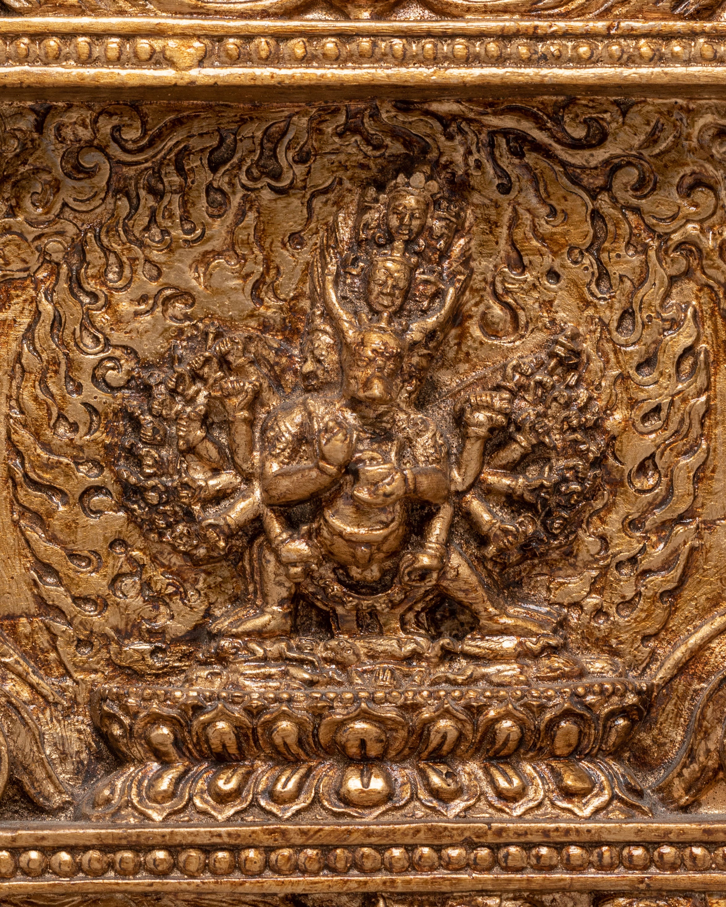Sacred Yamantaka Wall Hanging | Tibetan Religious Wall Art for Meditation & Home Decor