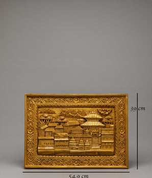 Handcarved Traditional Wall Hanging | Stone Dust Epoxy Art for Home Decor