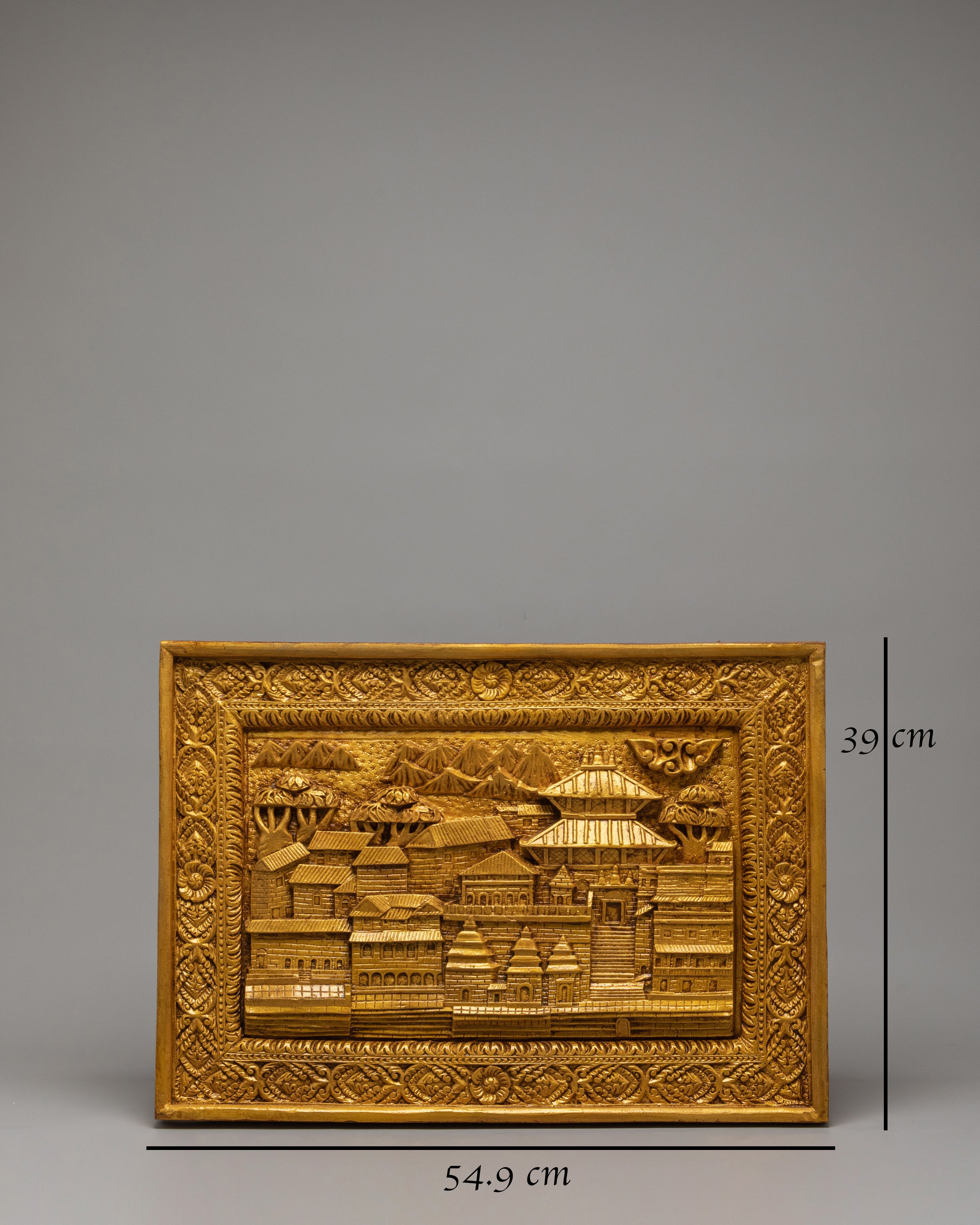 Handcarved Traditional Wall Hanging | Stone Dust Epoxy Art for Home Decor