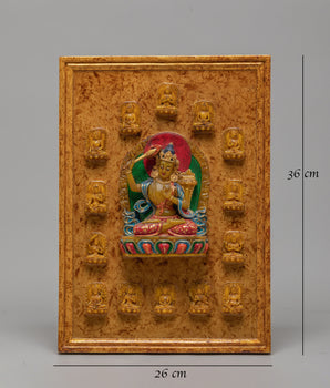 Sacred Wall Hanging Buddhist Deities | Stone Dust Epoxy Binding