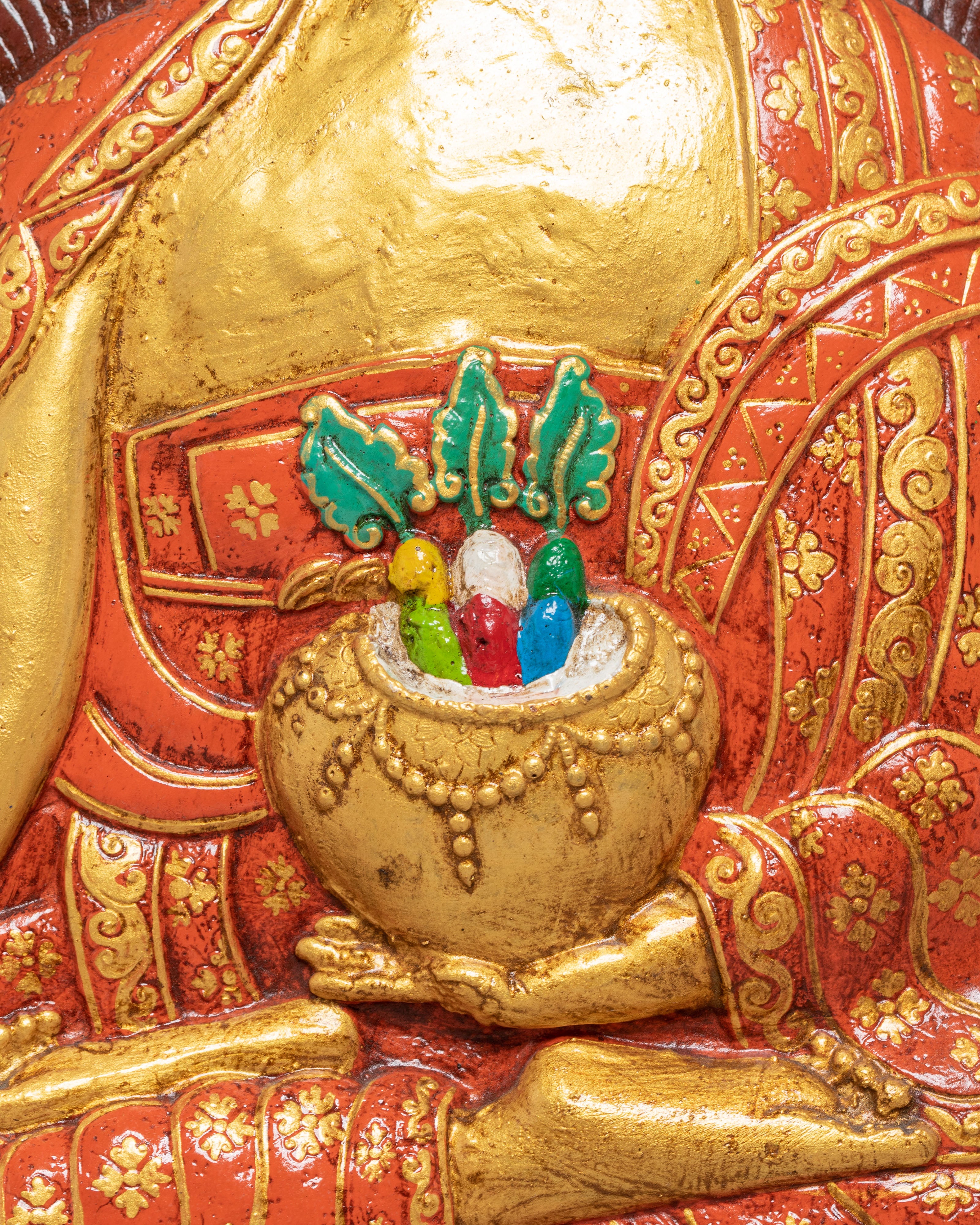 Sacred Medicine Buddha Thangka Wall Hanging | Tibetan Buddhist Healing Art