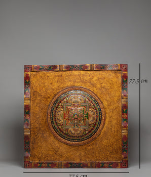 Sacred Shakyamuni Buddha Mandala Wall Hanging | Tibetan Buddha Mandala Art