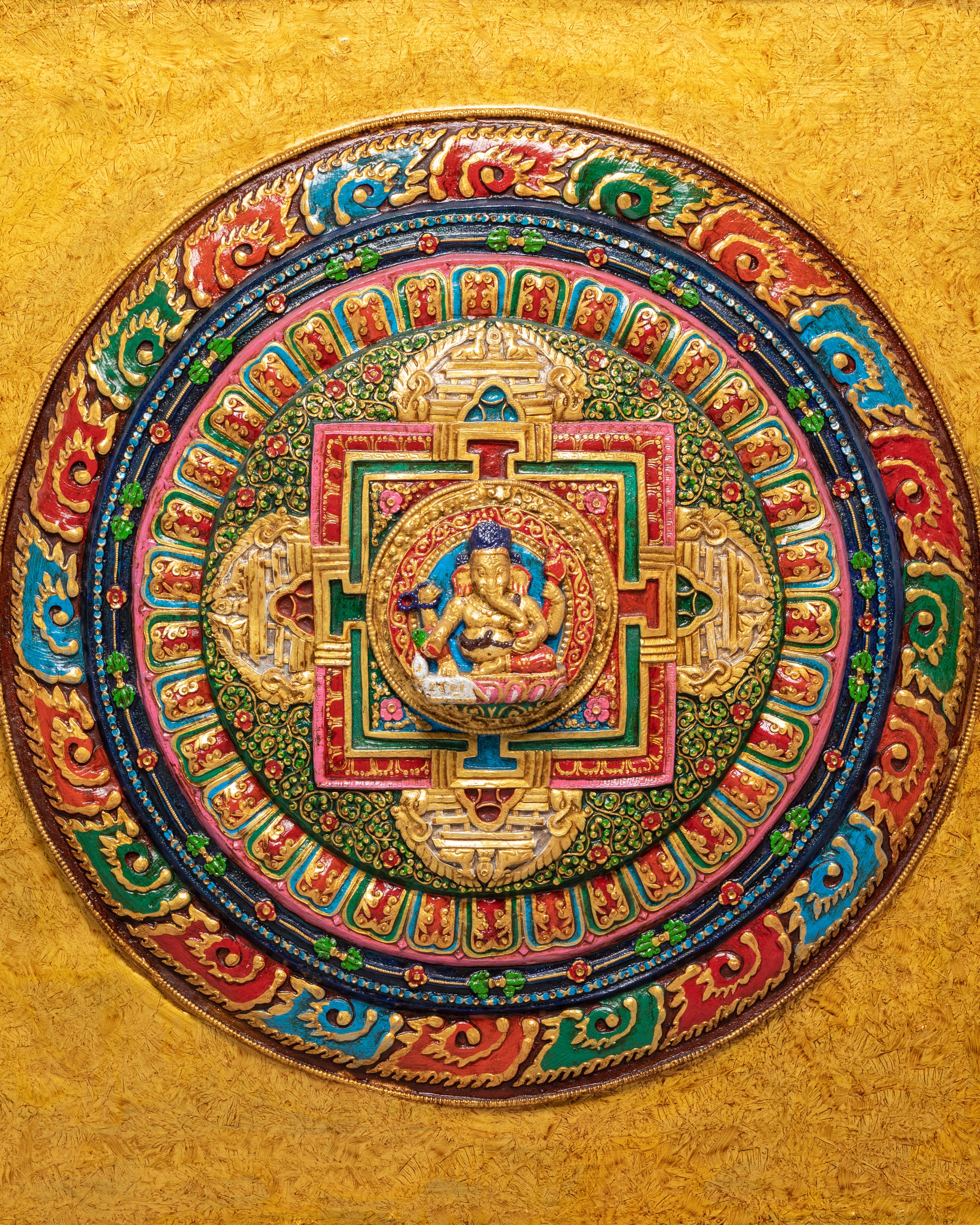 Sacred Ganesh Wall Hanging | Divine Guidance and Prosperity