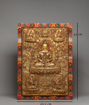Amitayus Buddha of Infinite Life Wall Hanging | Symbol of Longevity