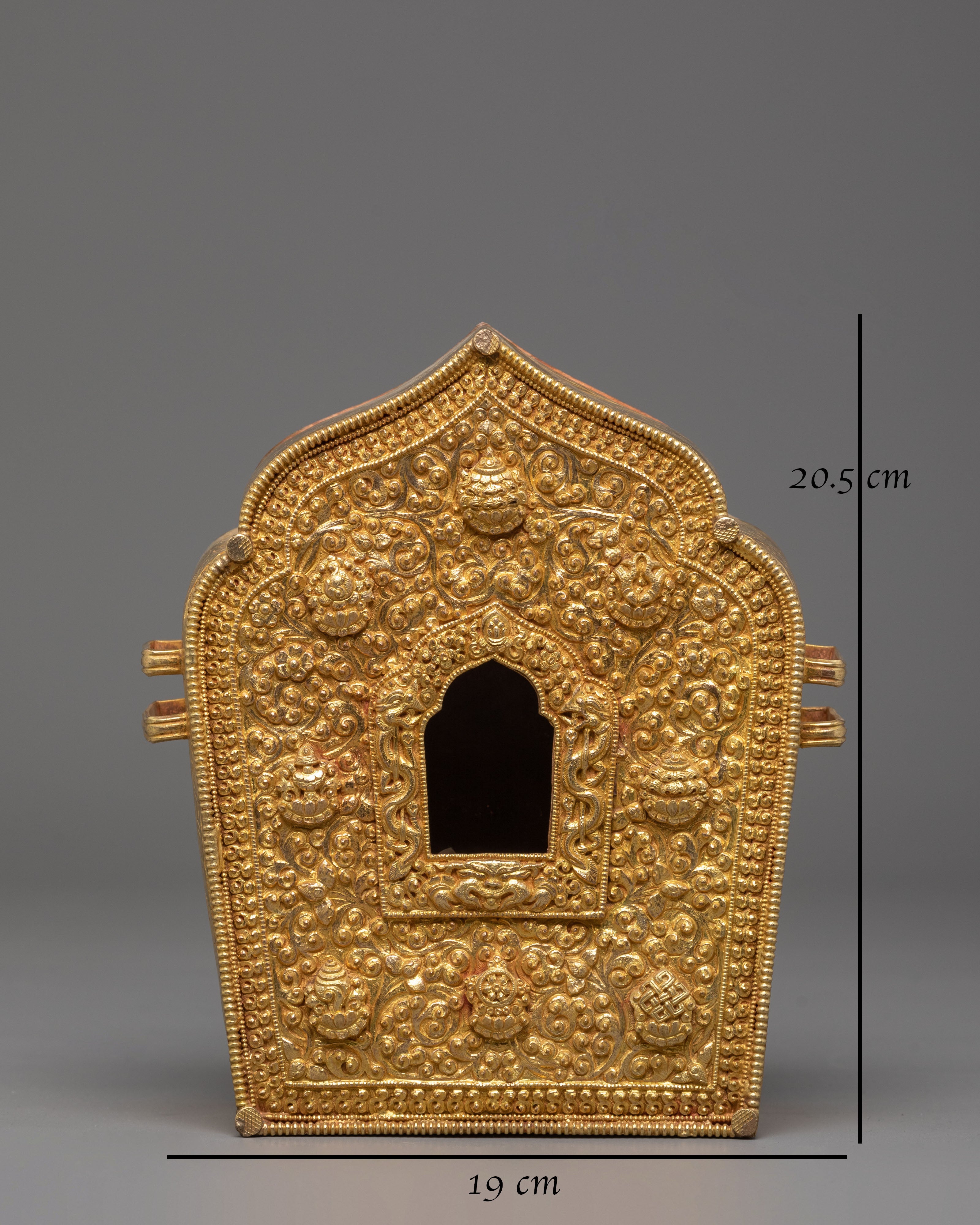 Golden Handmade Buddhist Ghau Box
