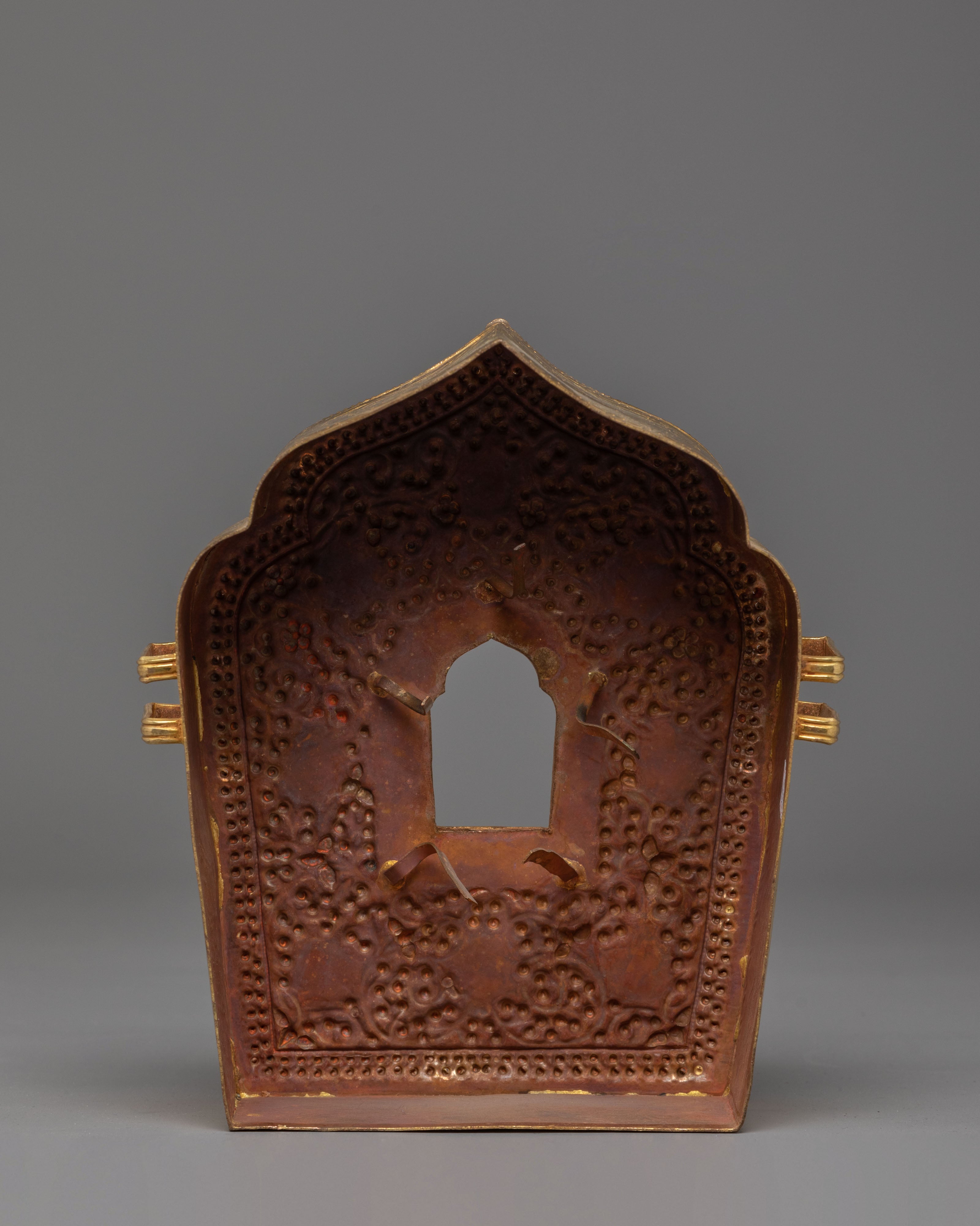 Golden Handmade Buddhist Ghau Box