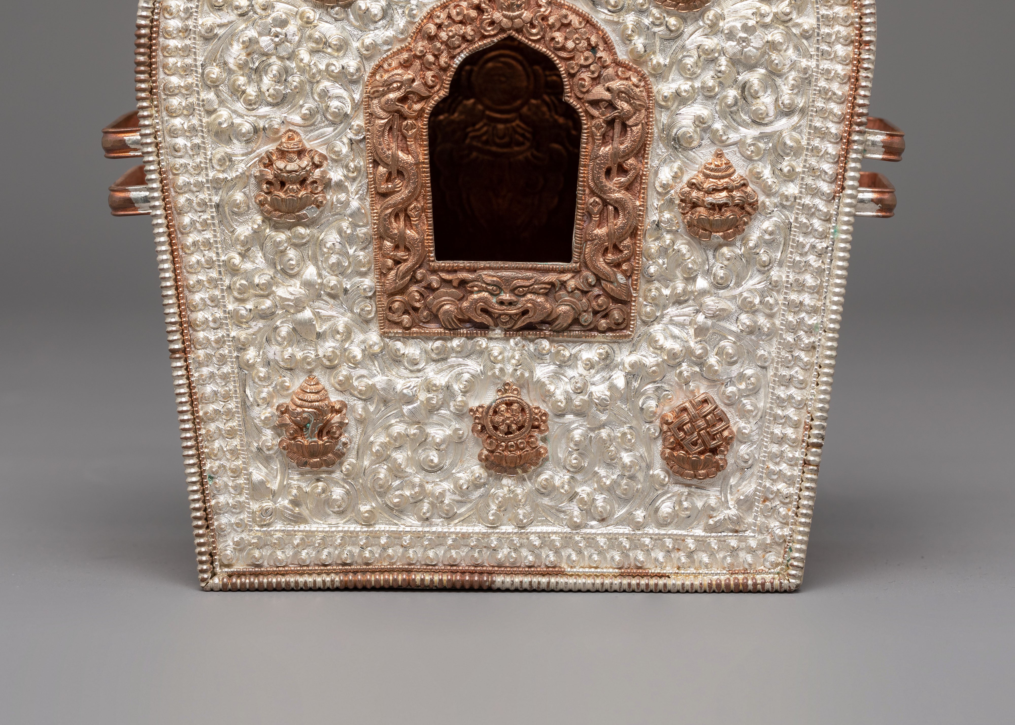 Handmade Silver Ghau Box | Amulet Case for Protection Rituals