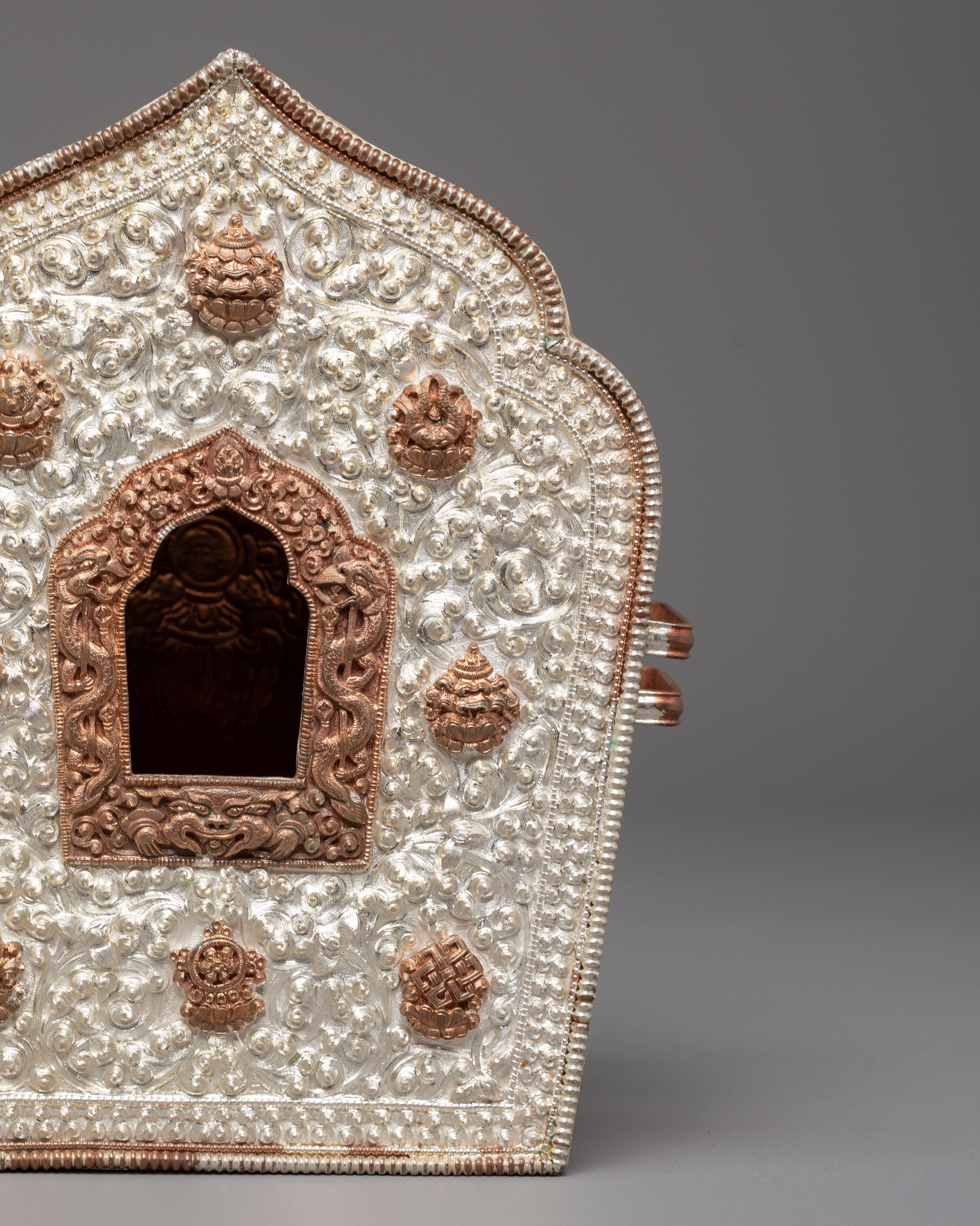 Handmade Silver Ghau Box | Amulet Case for Protection Rituals