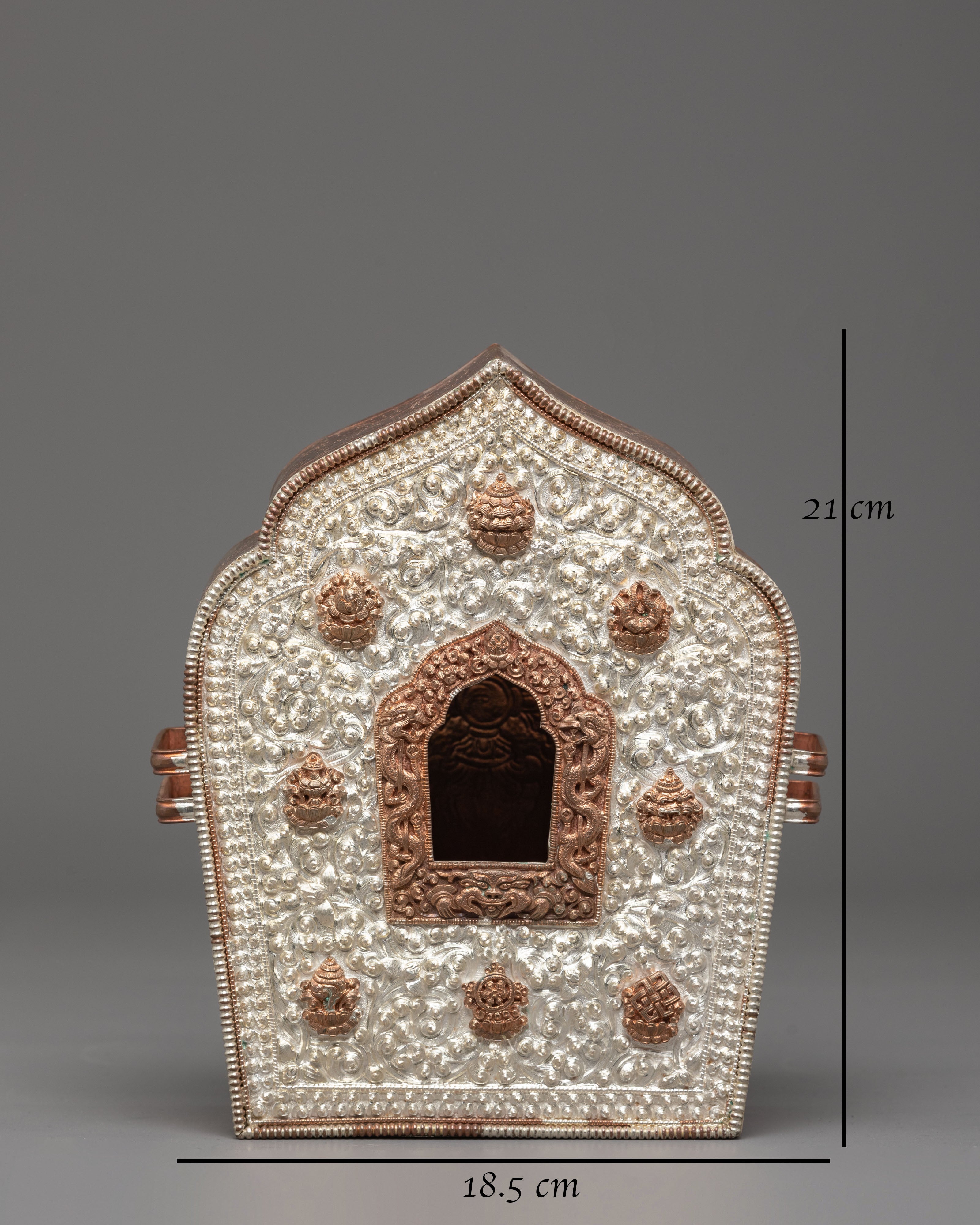Handmade Silver Ghau Box | Amulet Case for Protection Rituals
