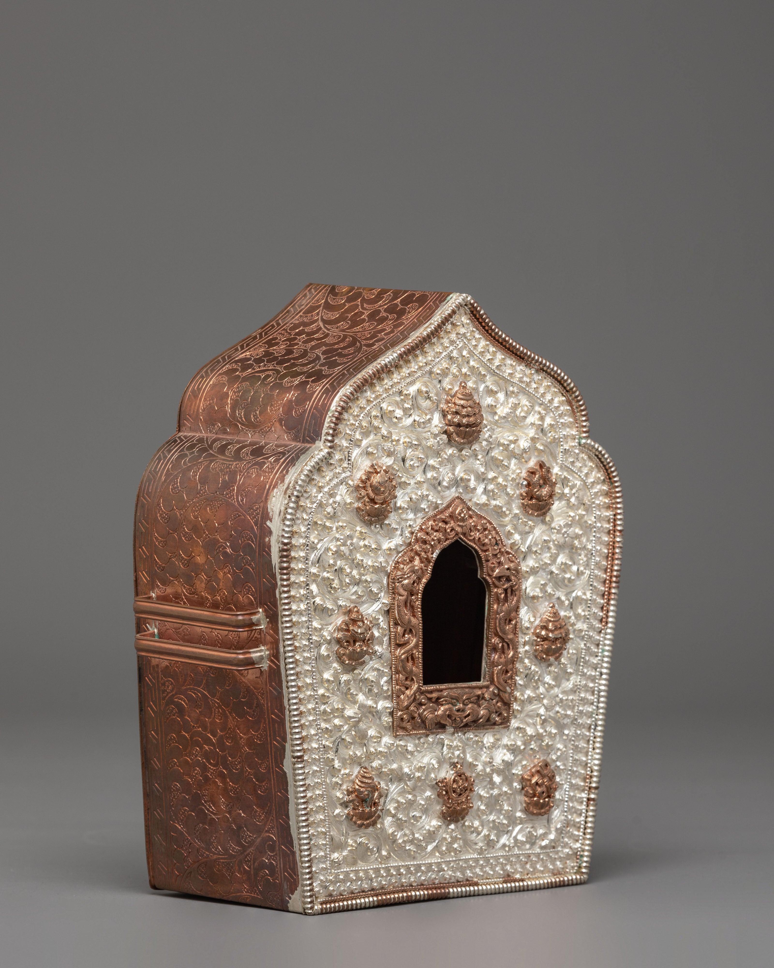 Handmade Silver Ghau Box | Amulet Case for Protection Rituals
