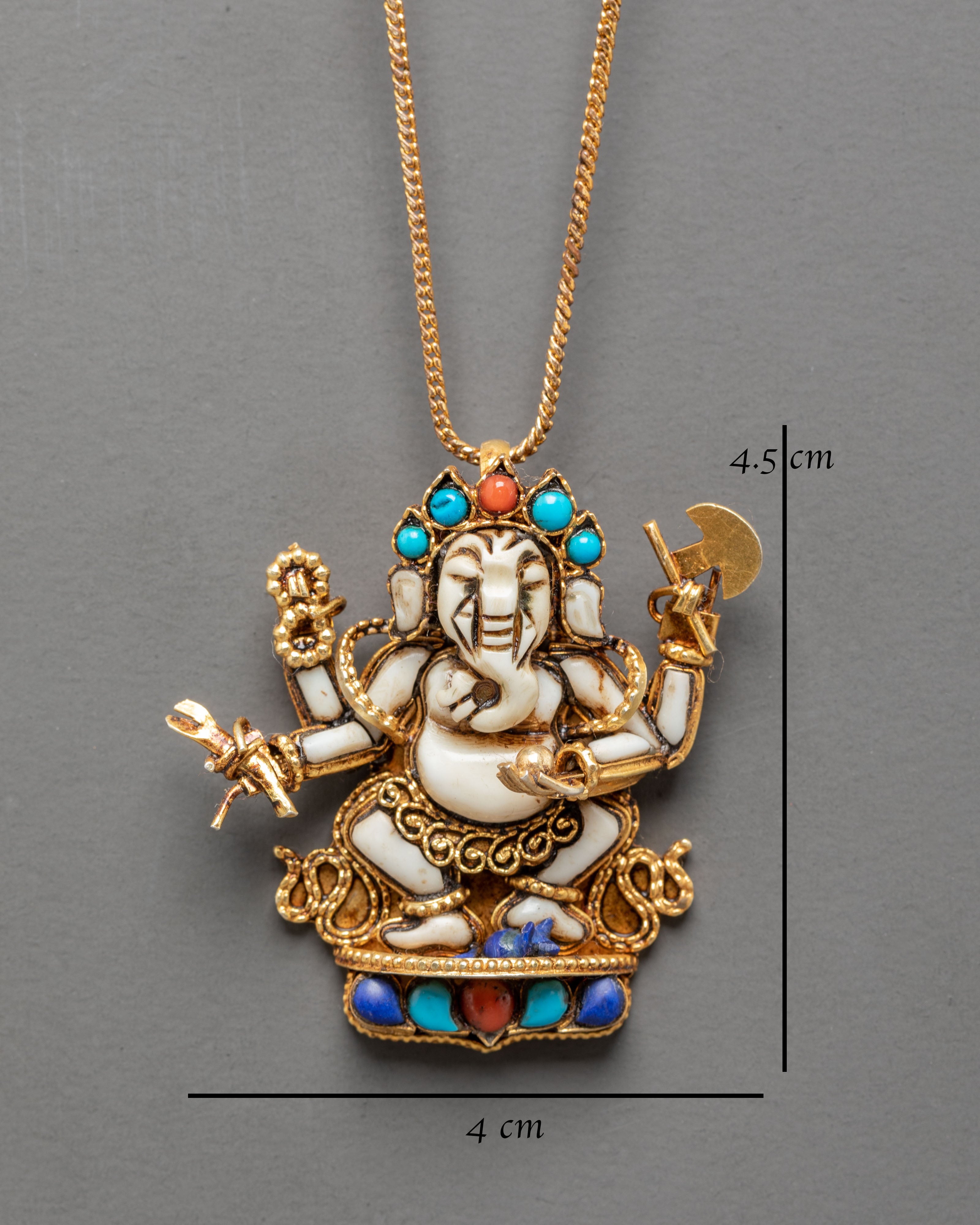 Handmade Ganesha Pendant | Sacred Hindu Deity Jewelry