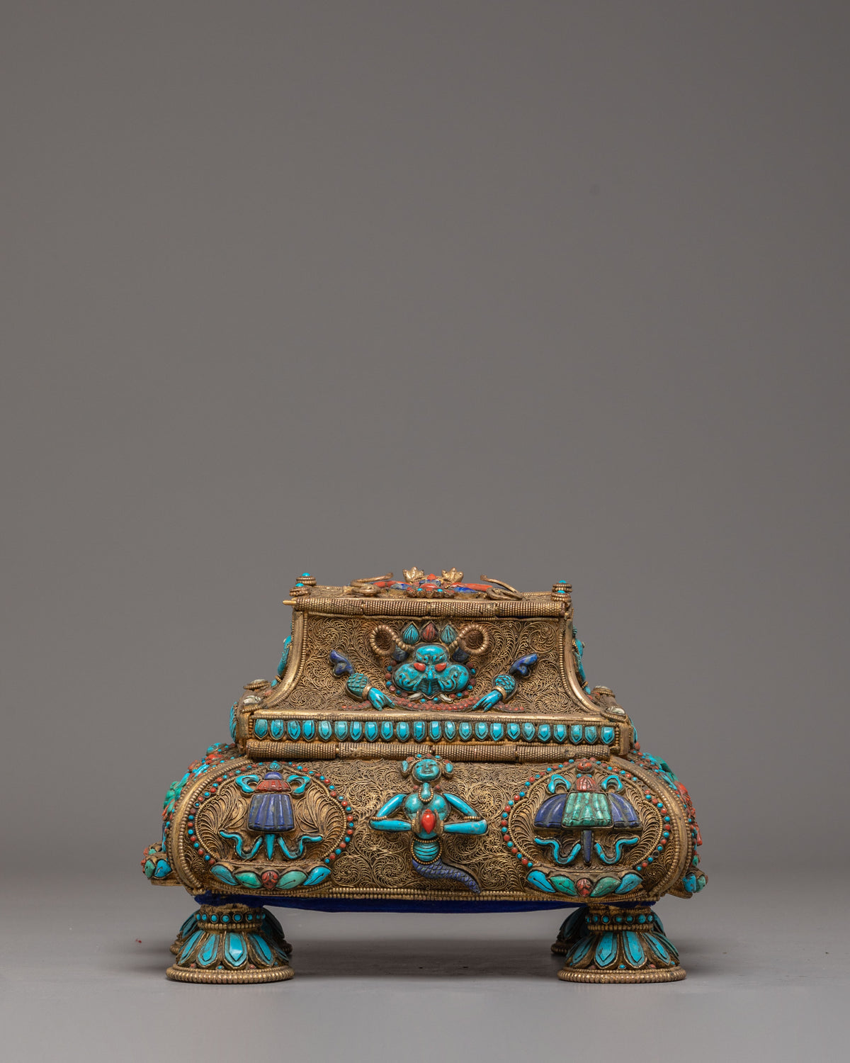Handmade Tibetan Treasure Box Set | Himalayan Ritual Boxes