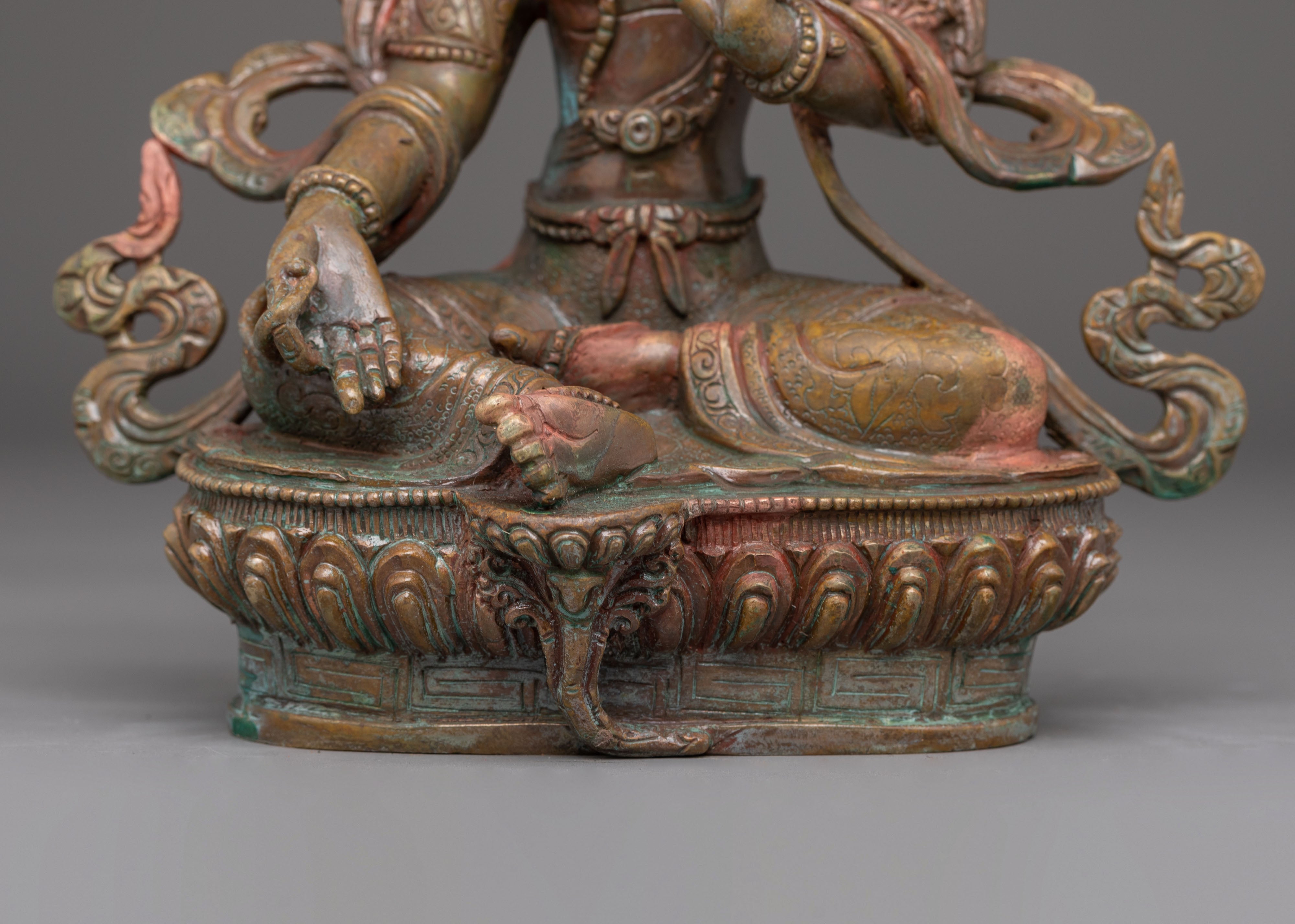 Compassionate Green Tara Handmade Figurine | Perfect for Decor