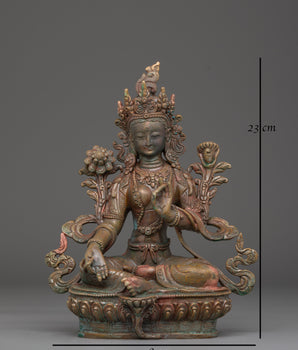 Compassionate Green Tara Handmade Figurine | Perfect for Decor