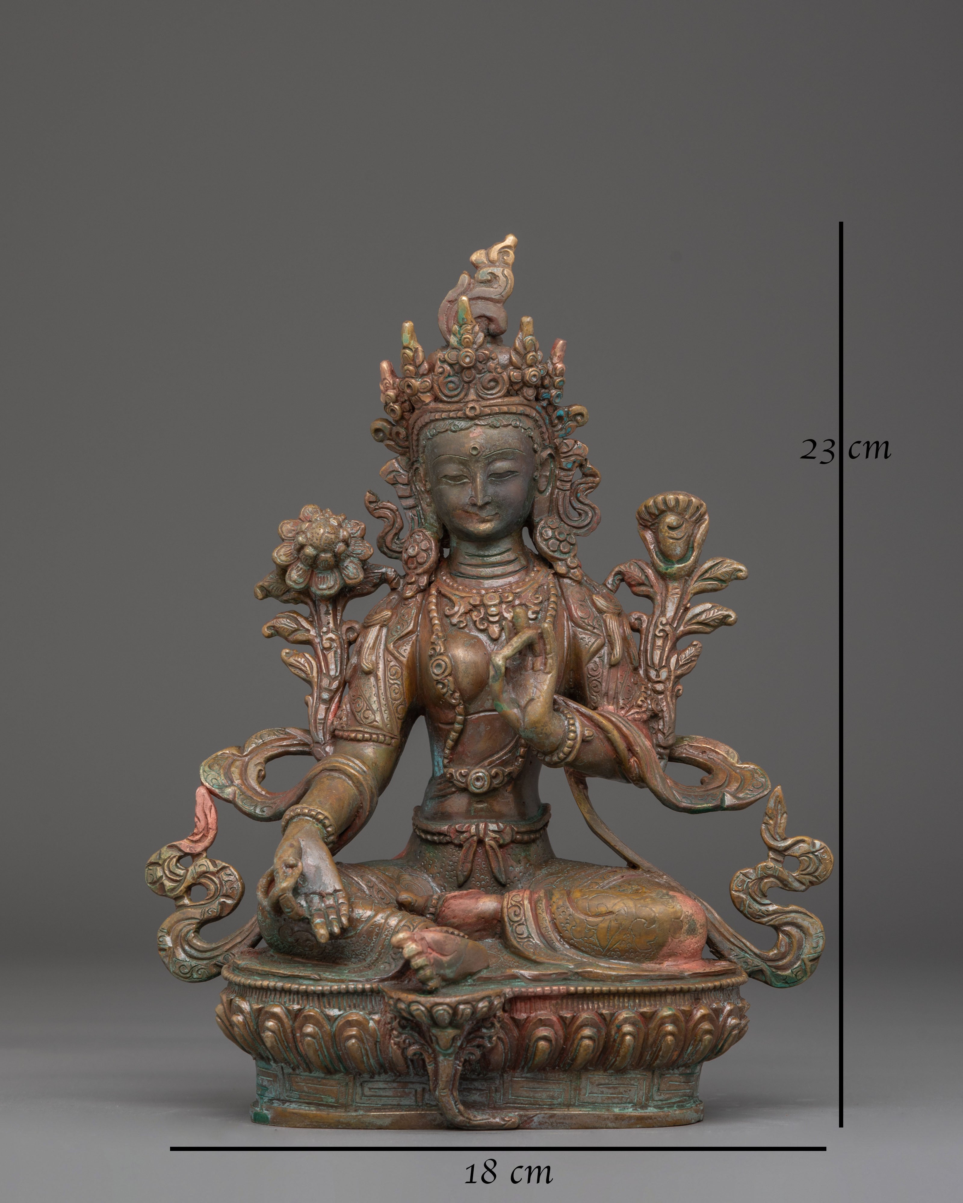 Compassionate Green Tara Handmade Figurine | Perfect for Decor