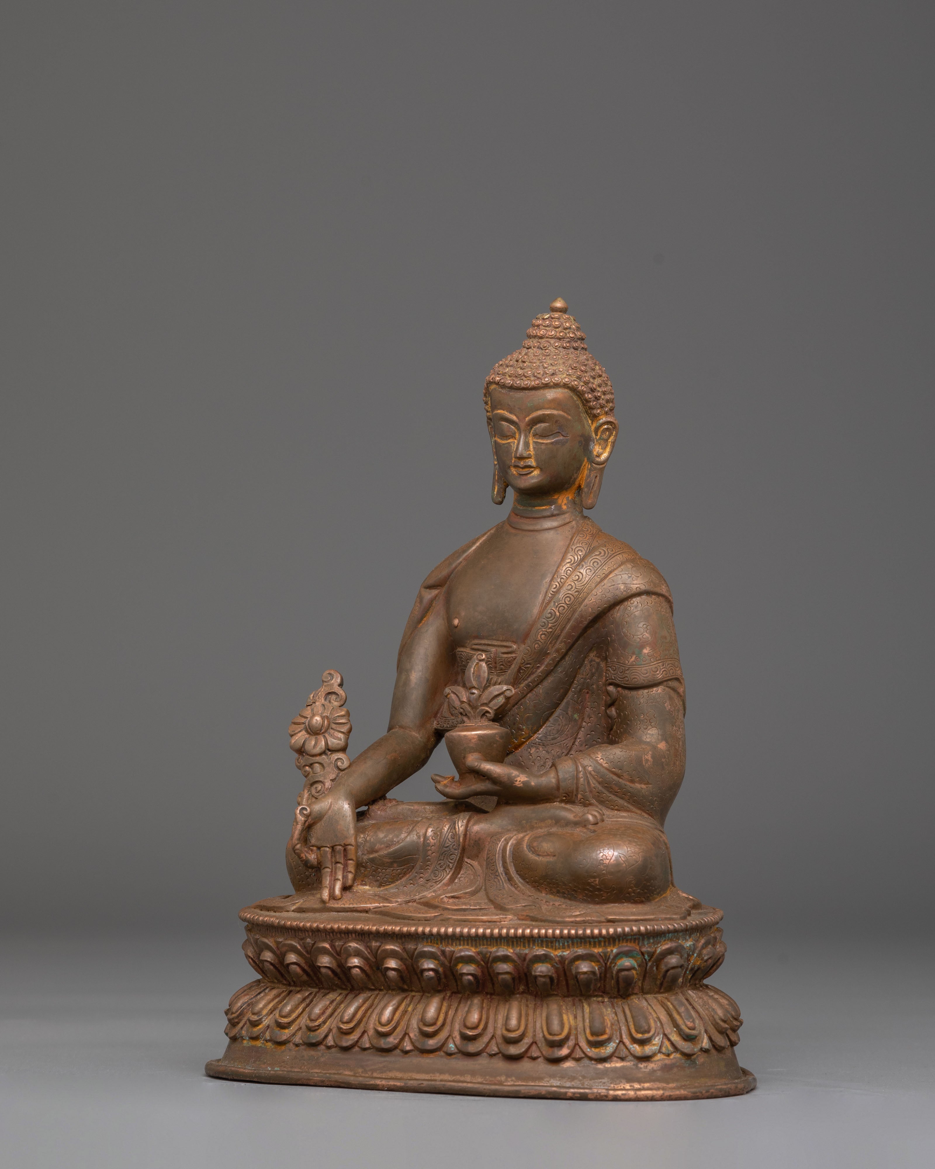 Medicine Buddha Handcrafted Sculpture | Healer of Body and Mind