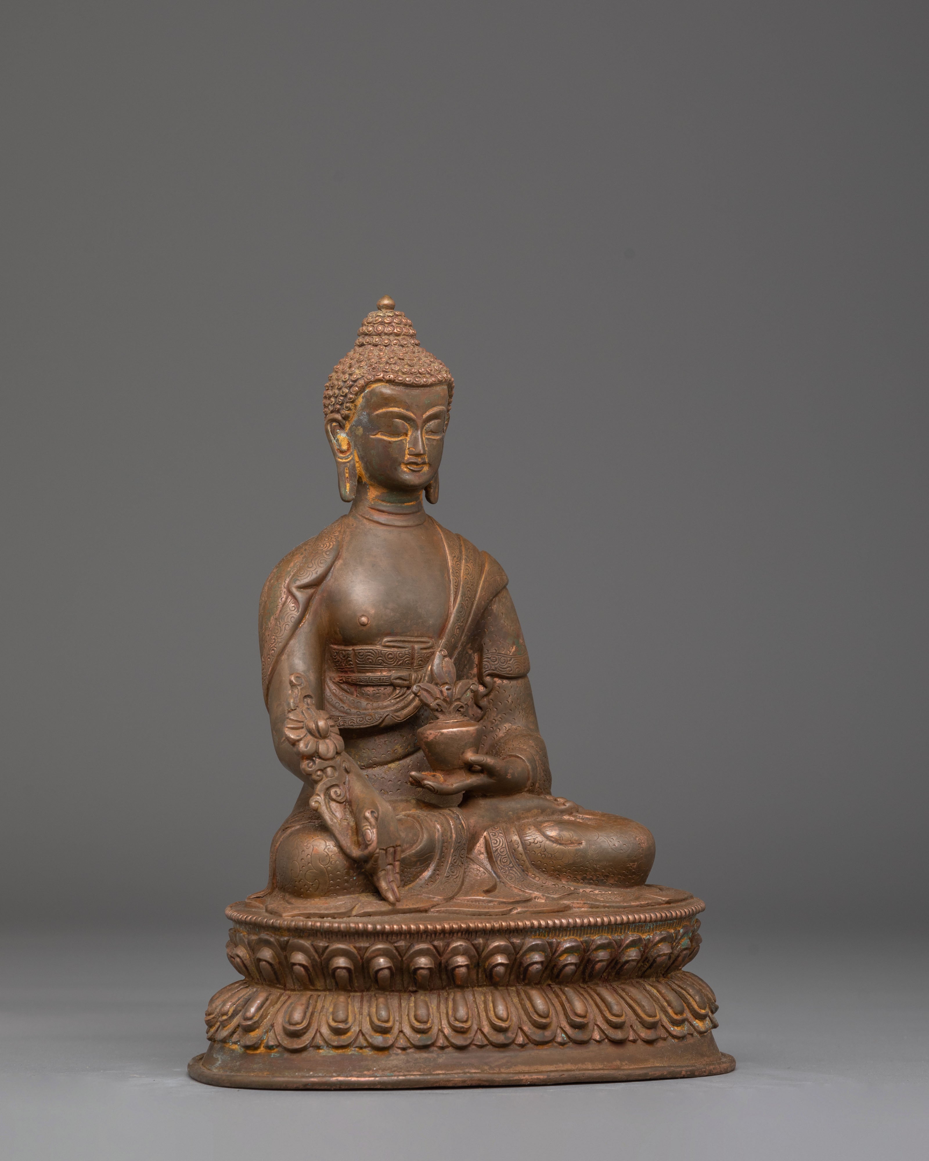 Medicine Buddha Handcrafted Sculpture | Healer of Body and Mind