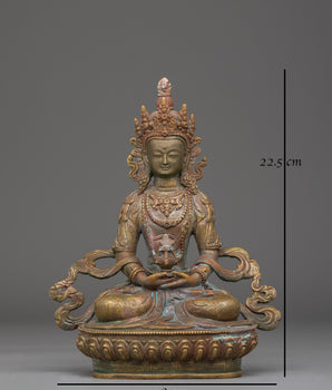 Handcrafted Amitayus Decor Figurine | Buddha of Infinite Life