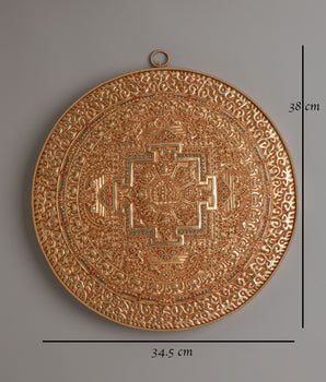 Copper Mandala Wall Hanging for Decor | Handcrafted Mandala Art