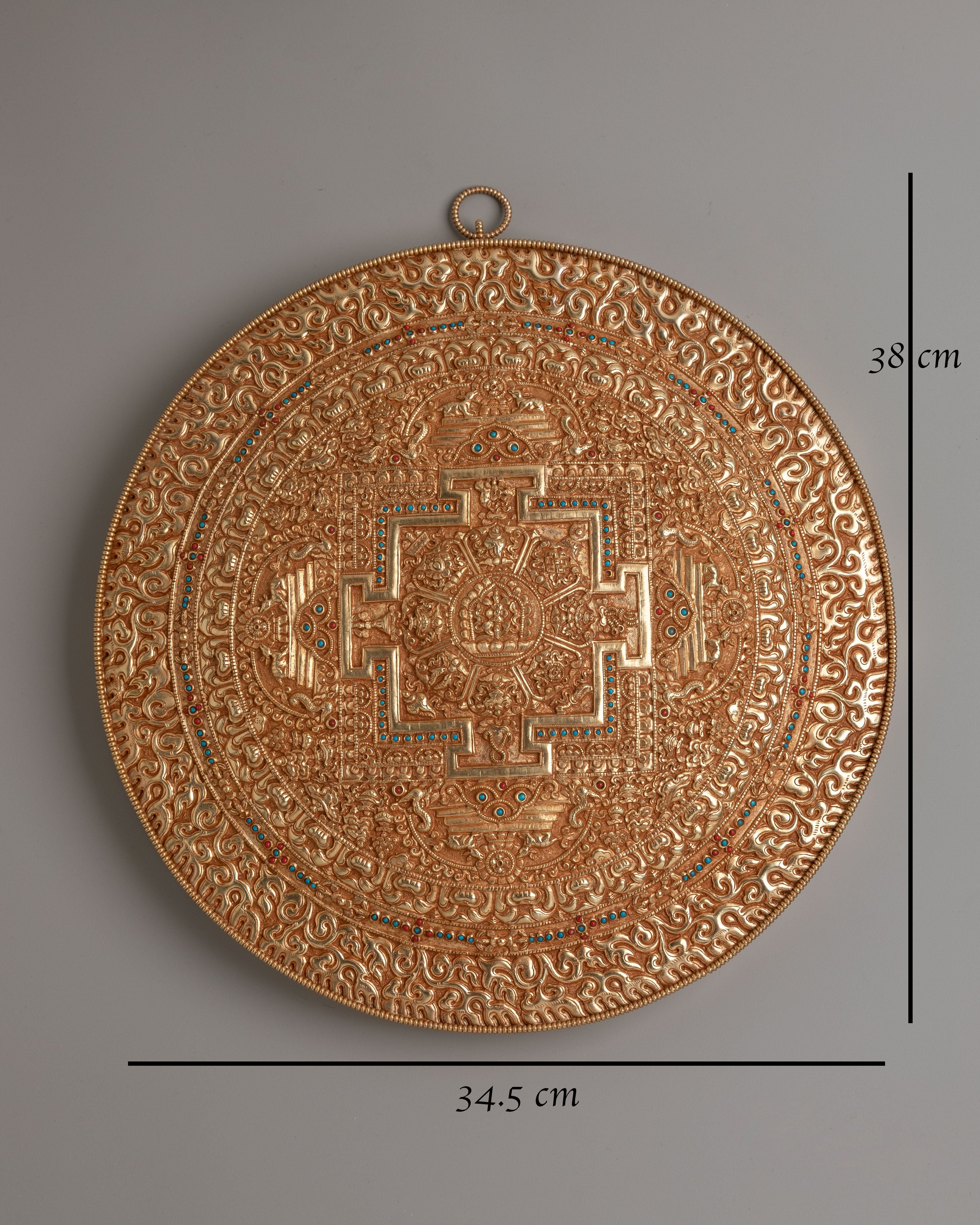 Copper Mandala Wall Hanging for Decor | Handcrafted Mandala Art