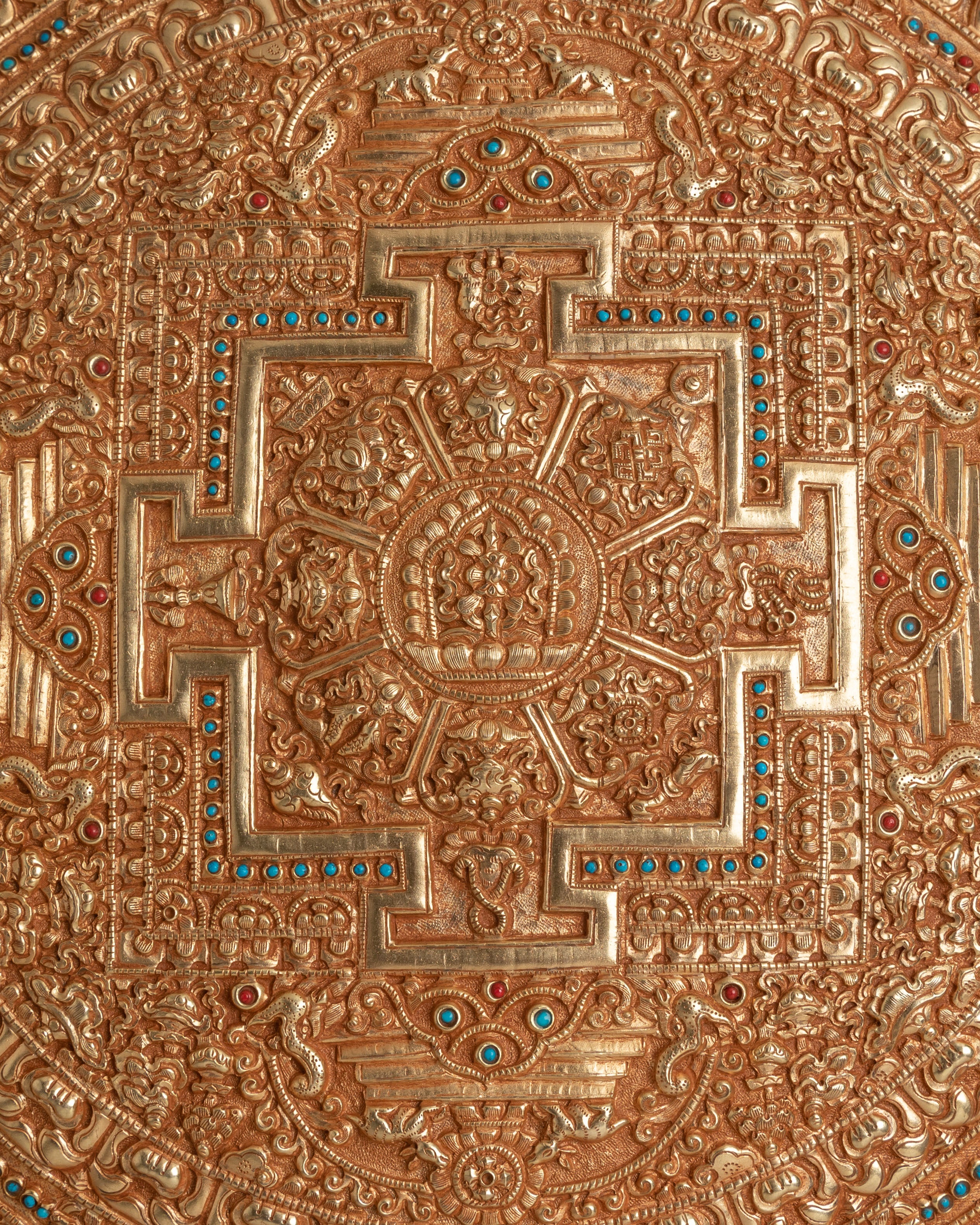 Copper Mandala Wall Hanging for Decor | Handcrafted Mandala Art