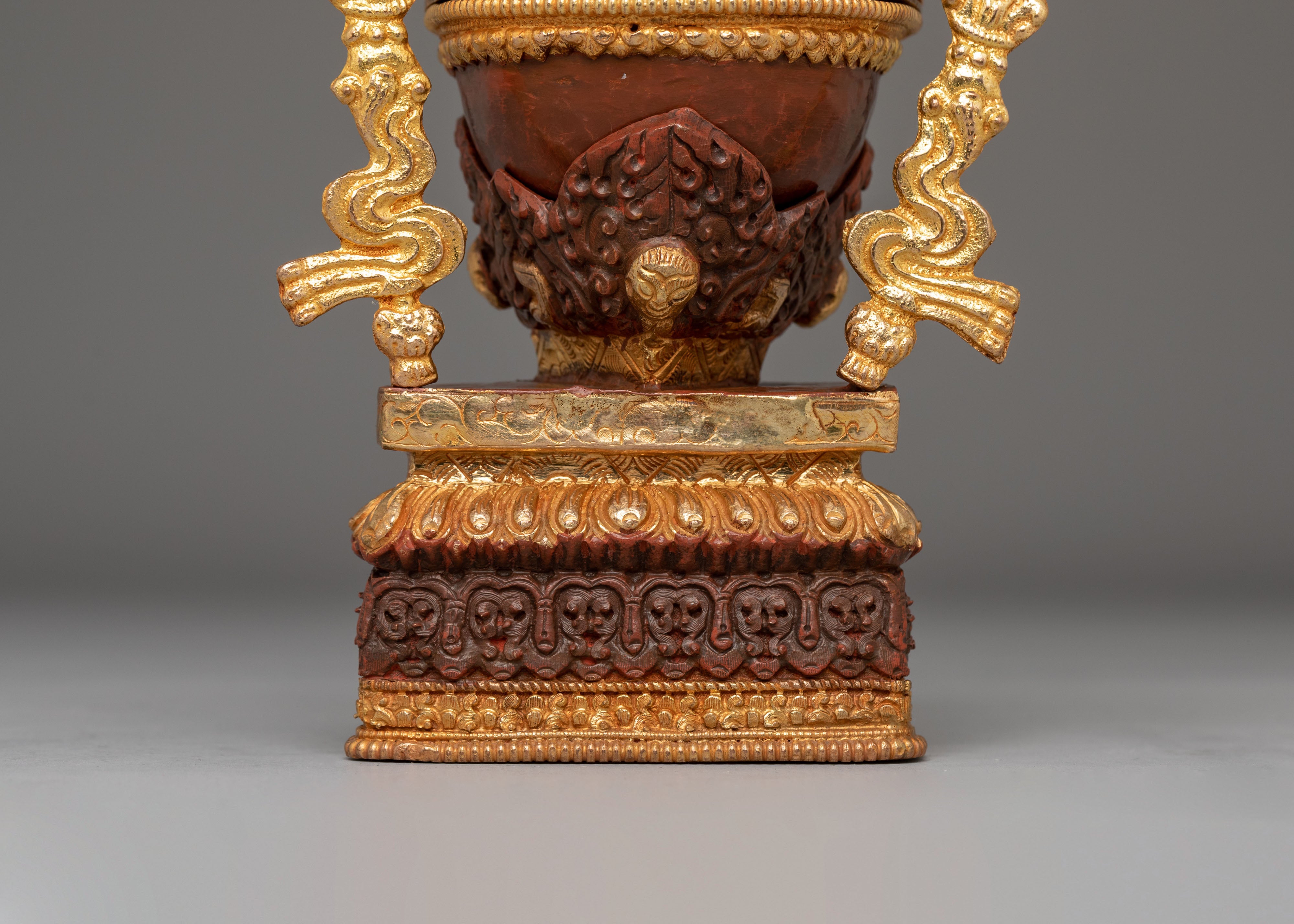 Handcrafted Tibetan Holy Kapala | Thöd-pa for Ritual Ceremonies