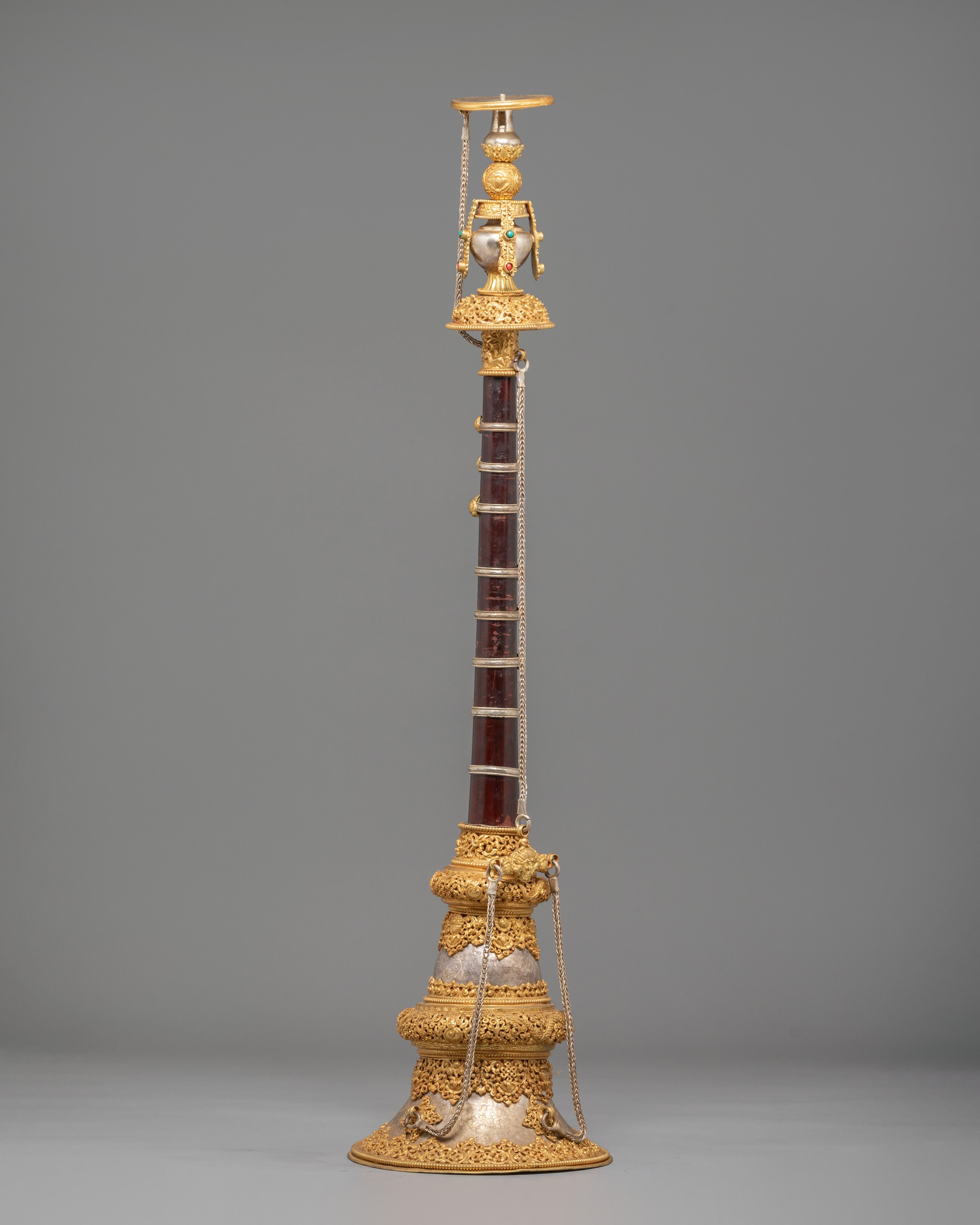 Handcrafted Buddhist Gyaling | Authentic Tibetan Ritual Gyaling Horn