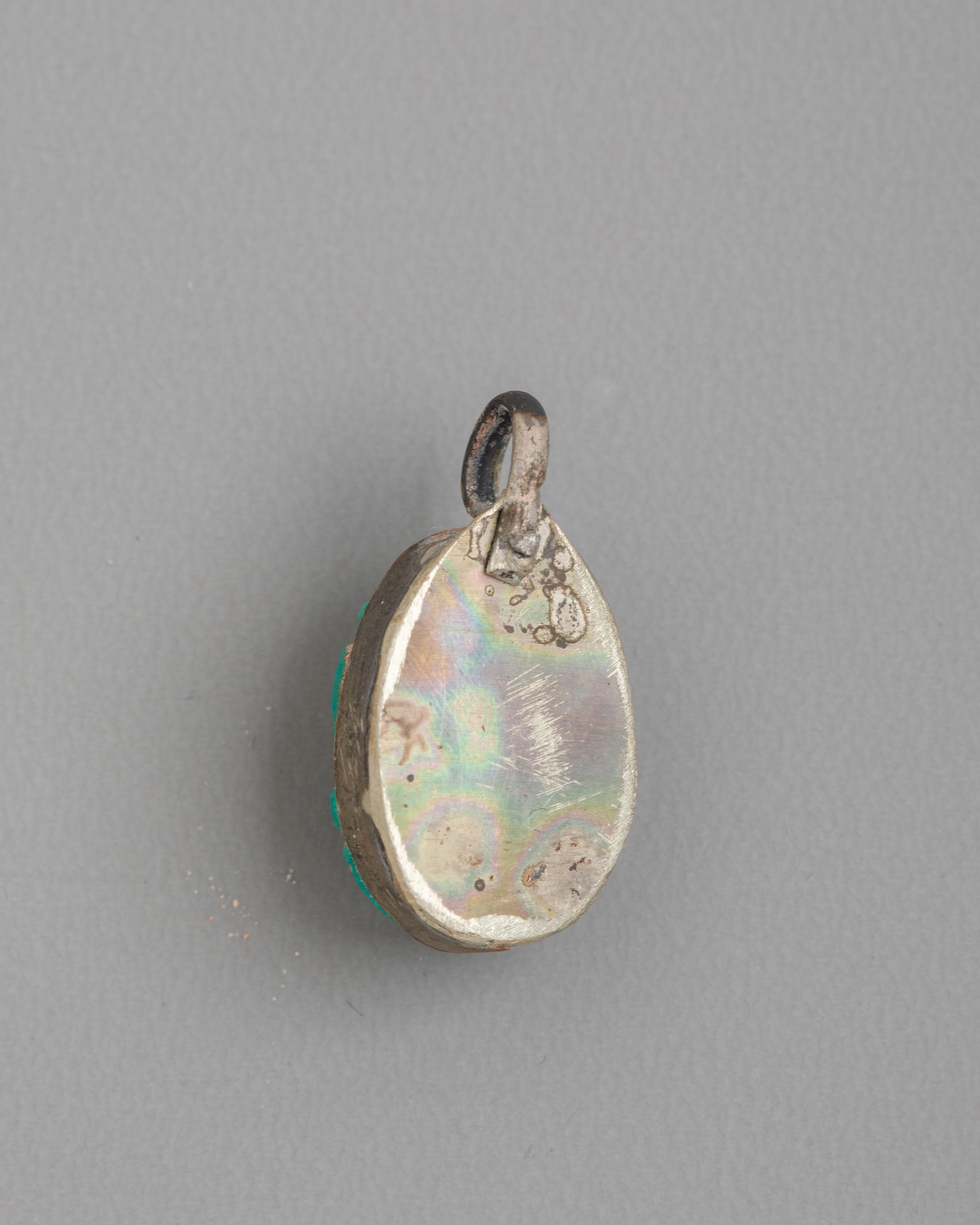 Ganesh Deity Pendant | Turquoise Hindu Ornament