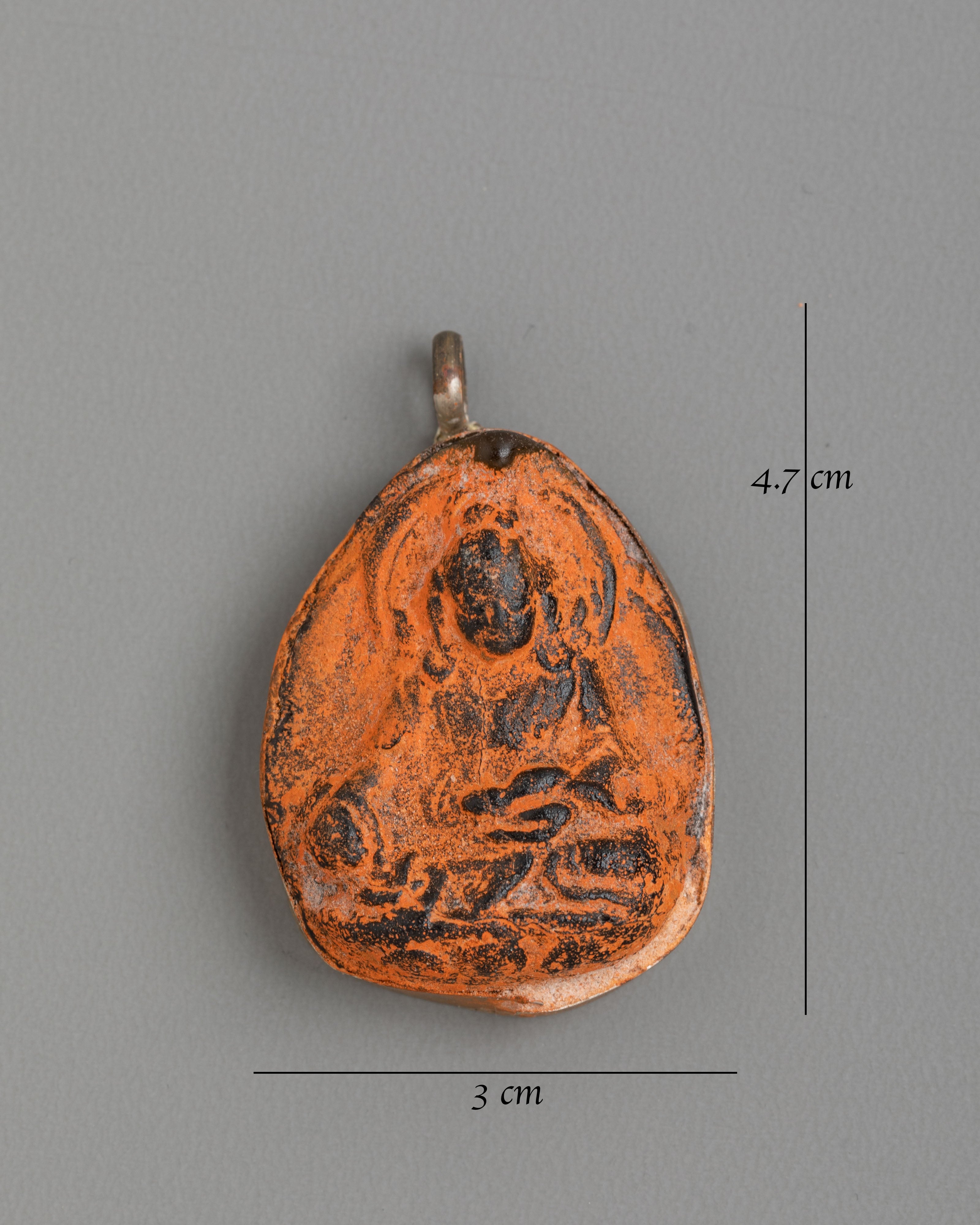 Sacred Buddhist Figure Locket | Antique Finish Spiritual Ornament