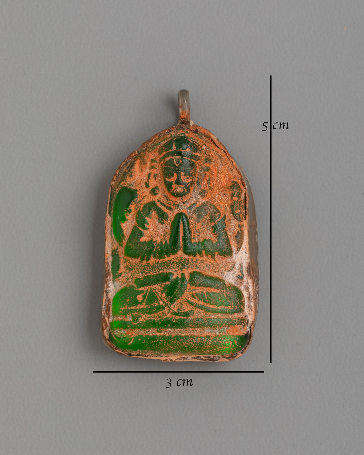 Chenrezig Buddhist Pendant | Antique Finish Spiritual Ornament